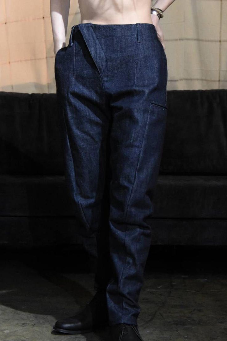 Three-D 12oz bottom / indigo