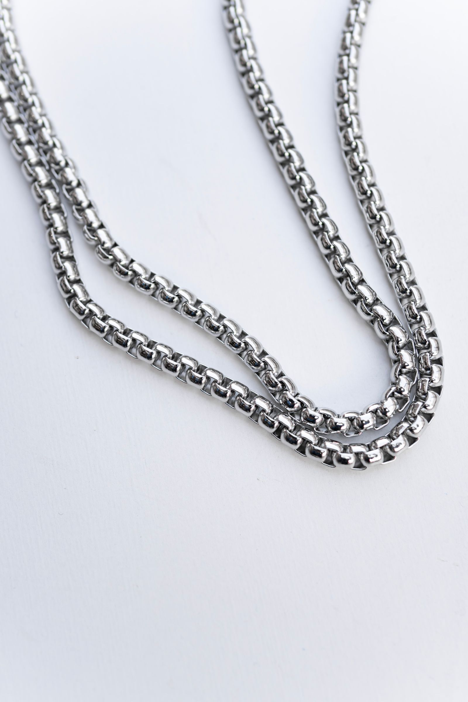 HIDAKA - CHAIN LANYARD - LONG / SILVER | Retikle Online Store