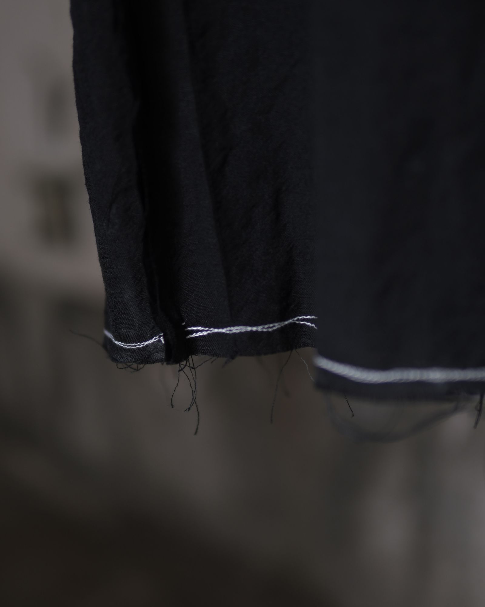 “SAMON” pleated ceremony pants / Black