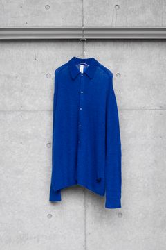 NOTHING SPECIAL KNITTED SHIRT / BREATH TAKING BLUE