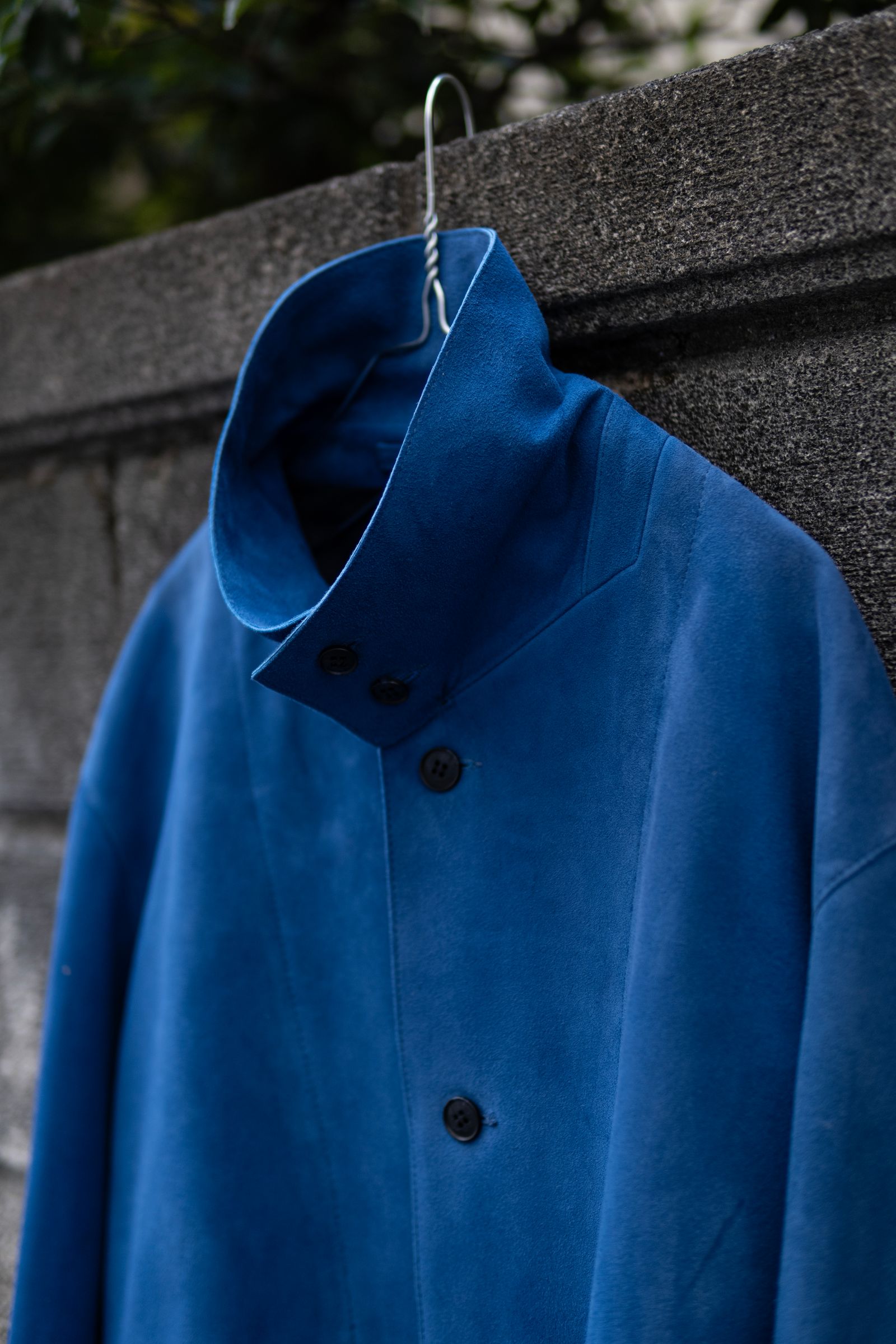【GEN IZAWAx71MICHAEL】classic leather jacket / BLUE