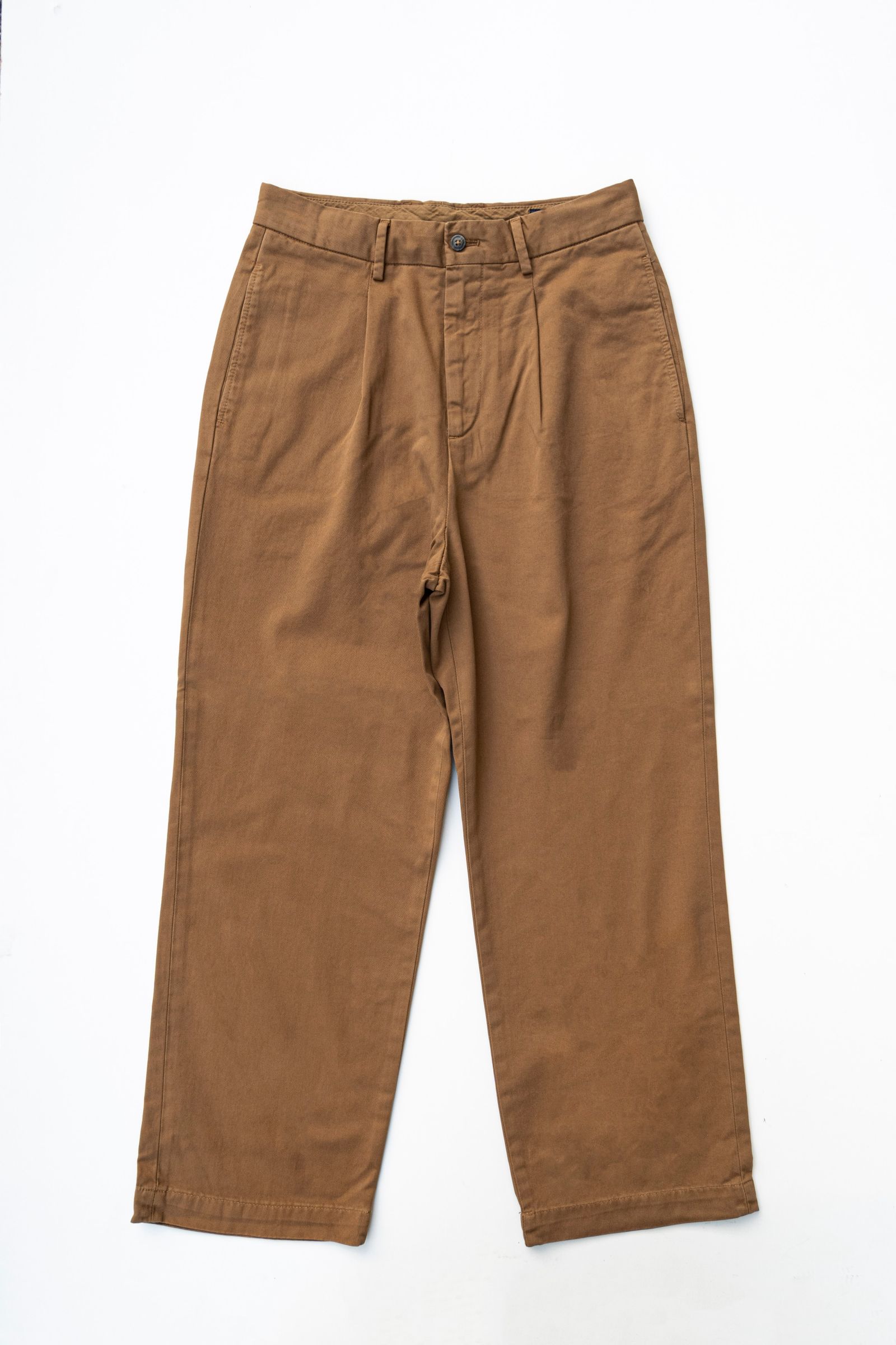 DRAGON TWILL 1TUCK WIDE PANTS / KHAKI