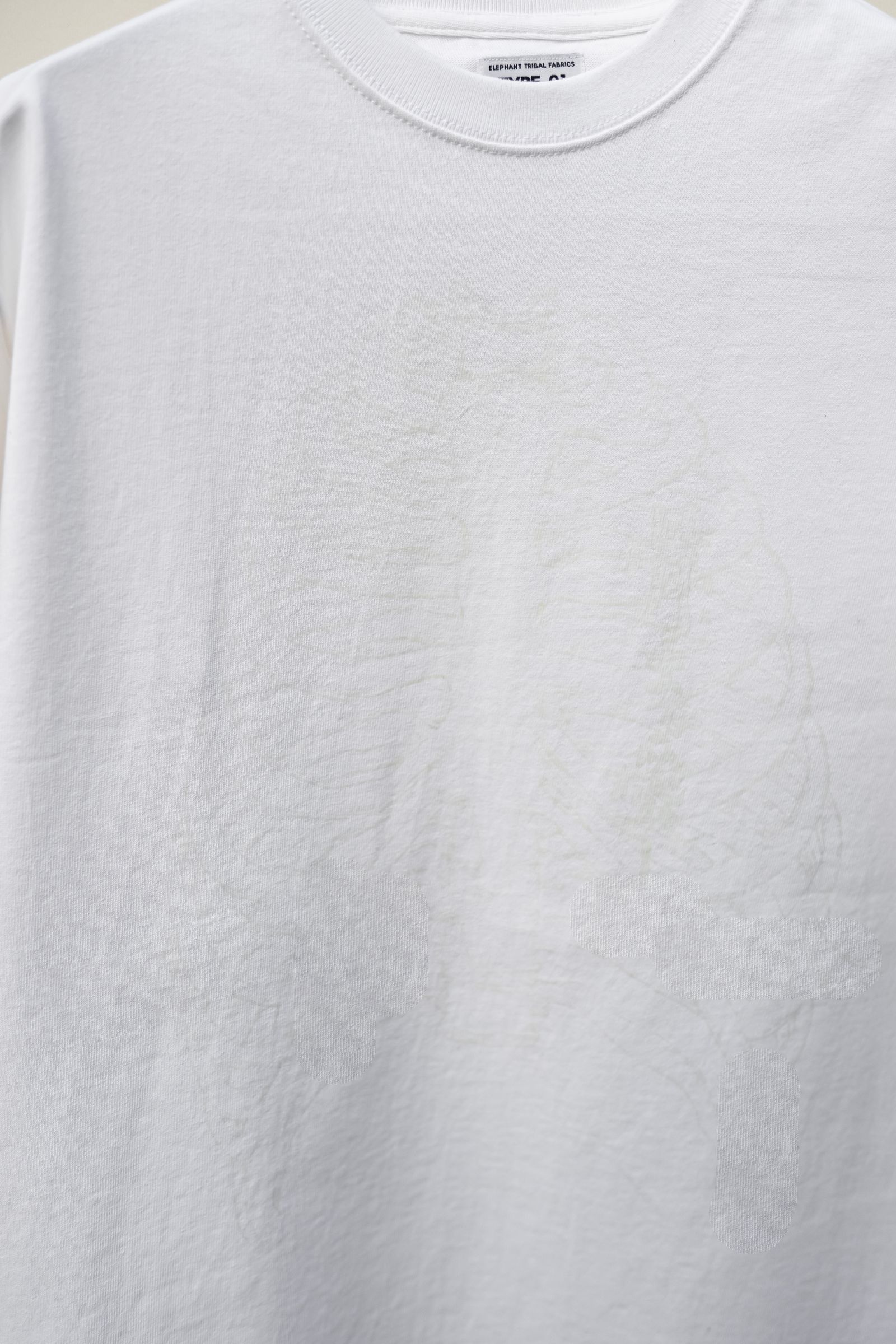 elephant TRIBAL fabrics - 1966s T-SH / WHITE | Retikle Online Store