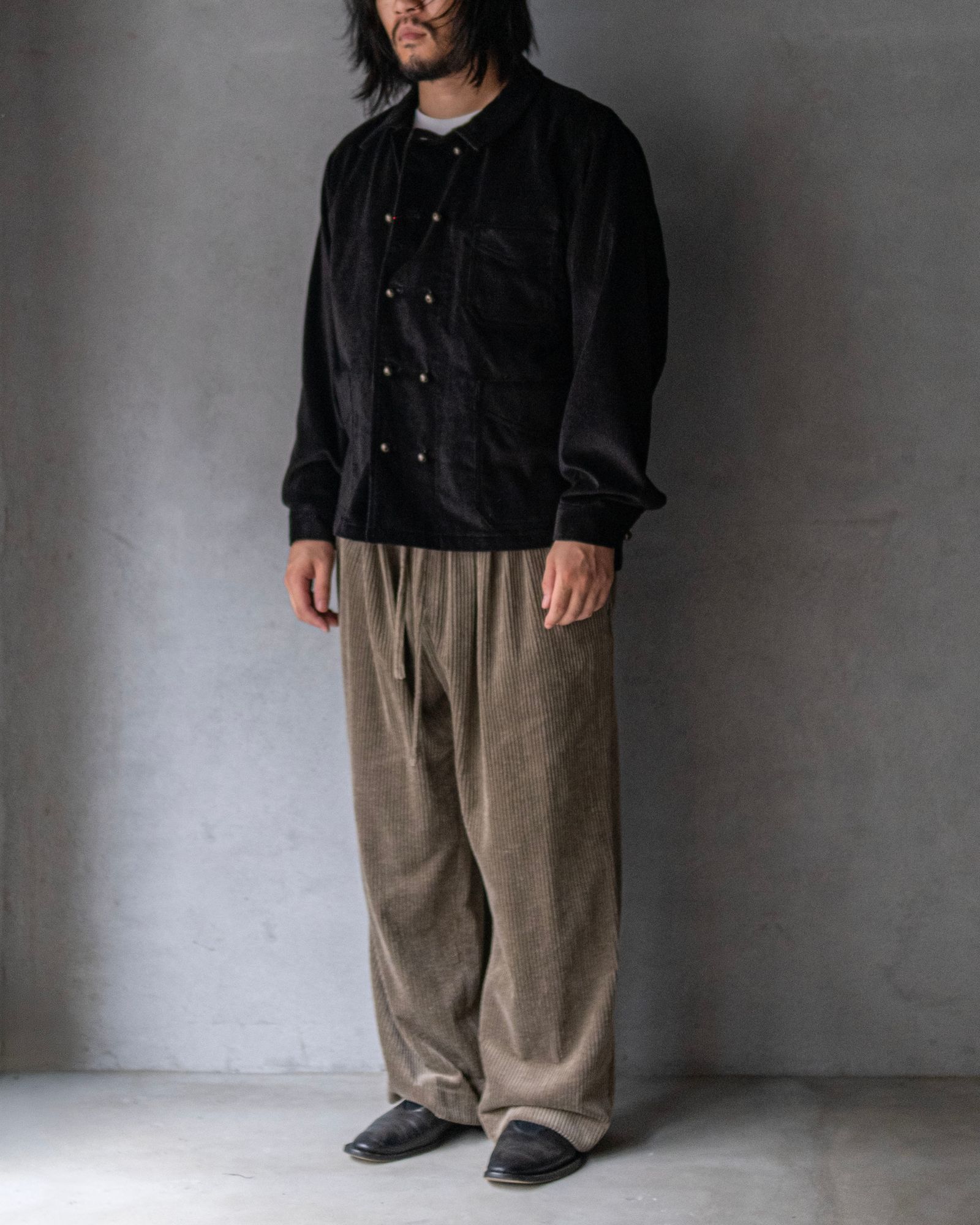 Corduroy Relax Trousers / Beige