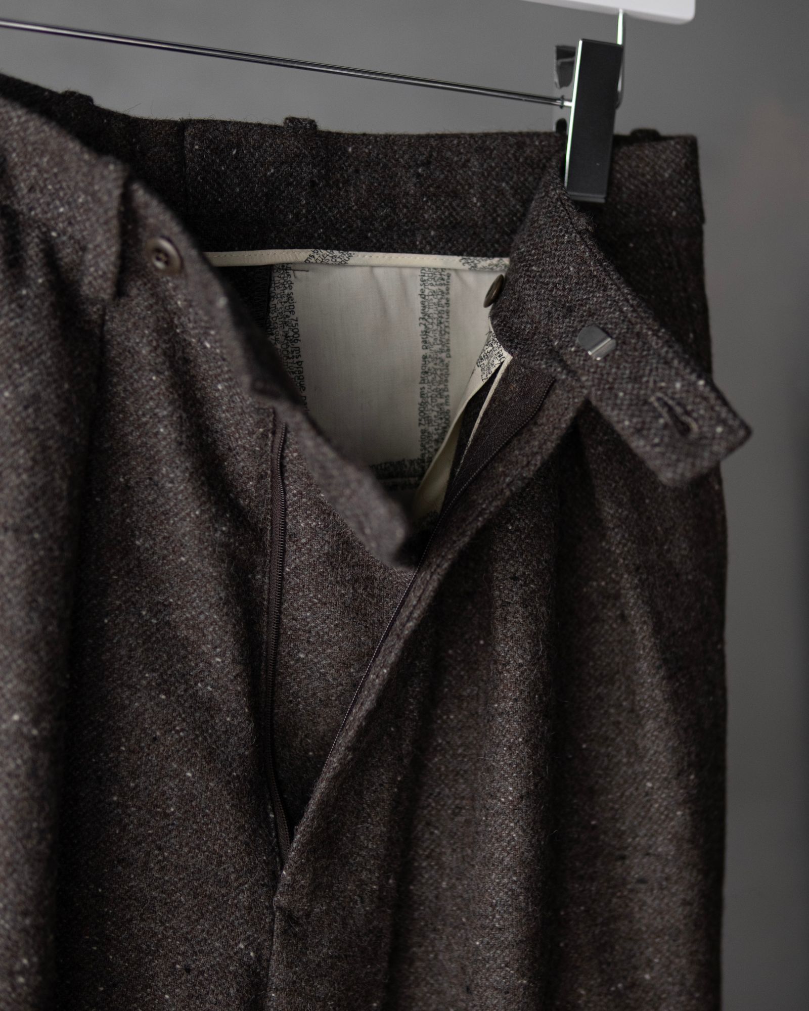 TUCKED BAGGY PANTS / MOCHA GREY
