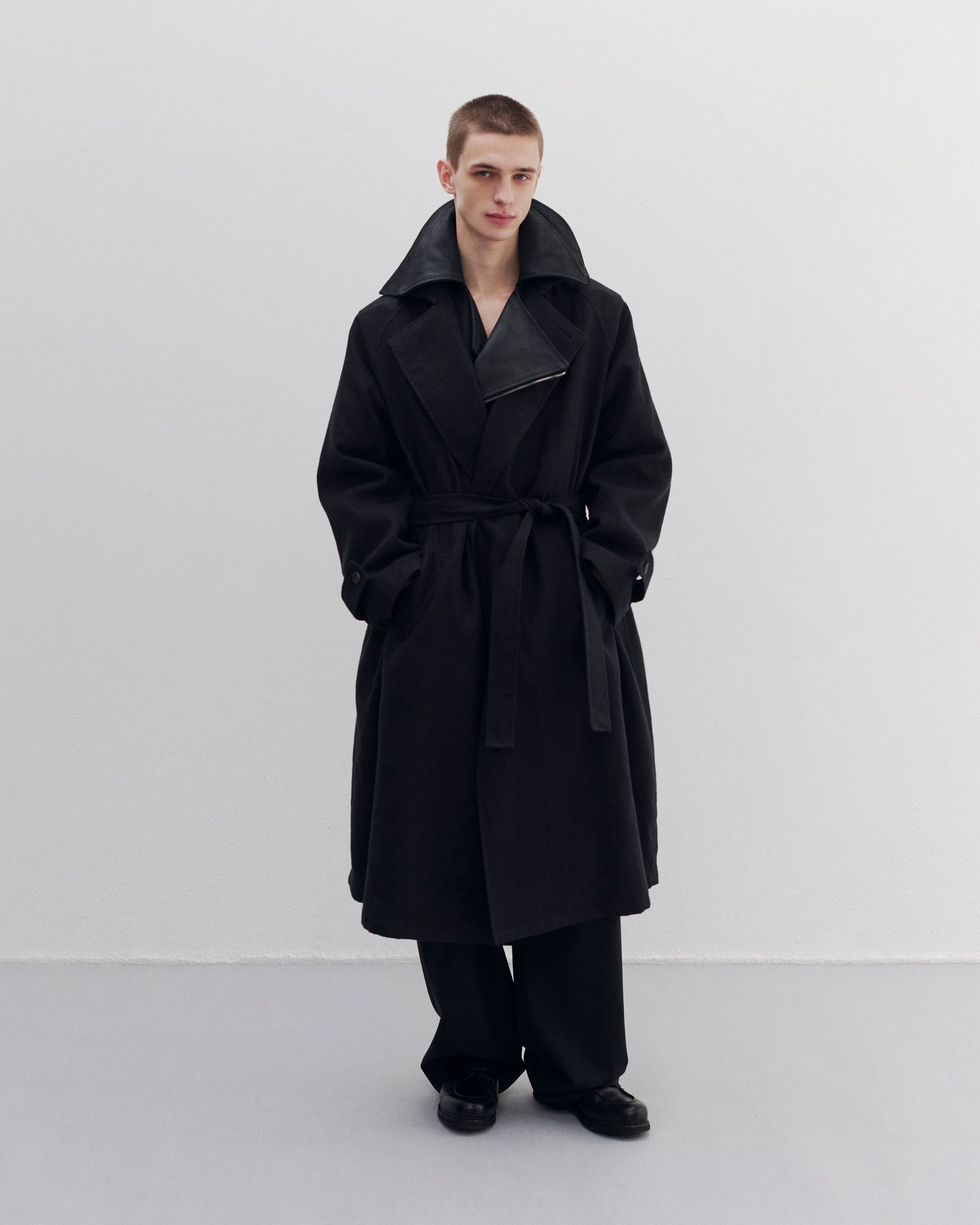 Hemp Oversize Coat / Black
