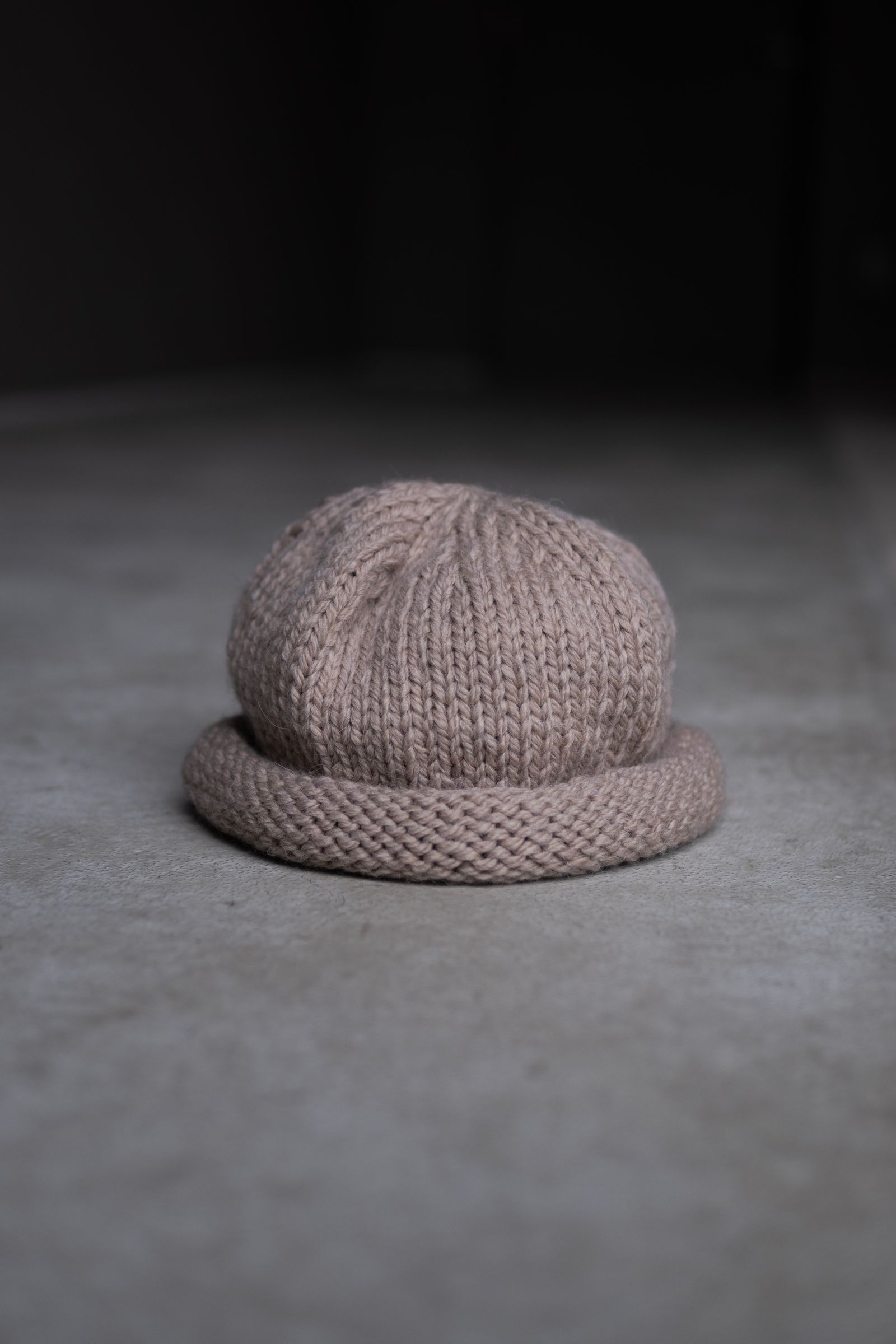 Knit Beanie / Beige
