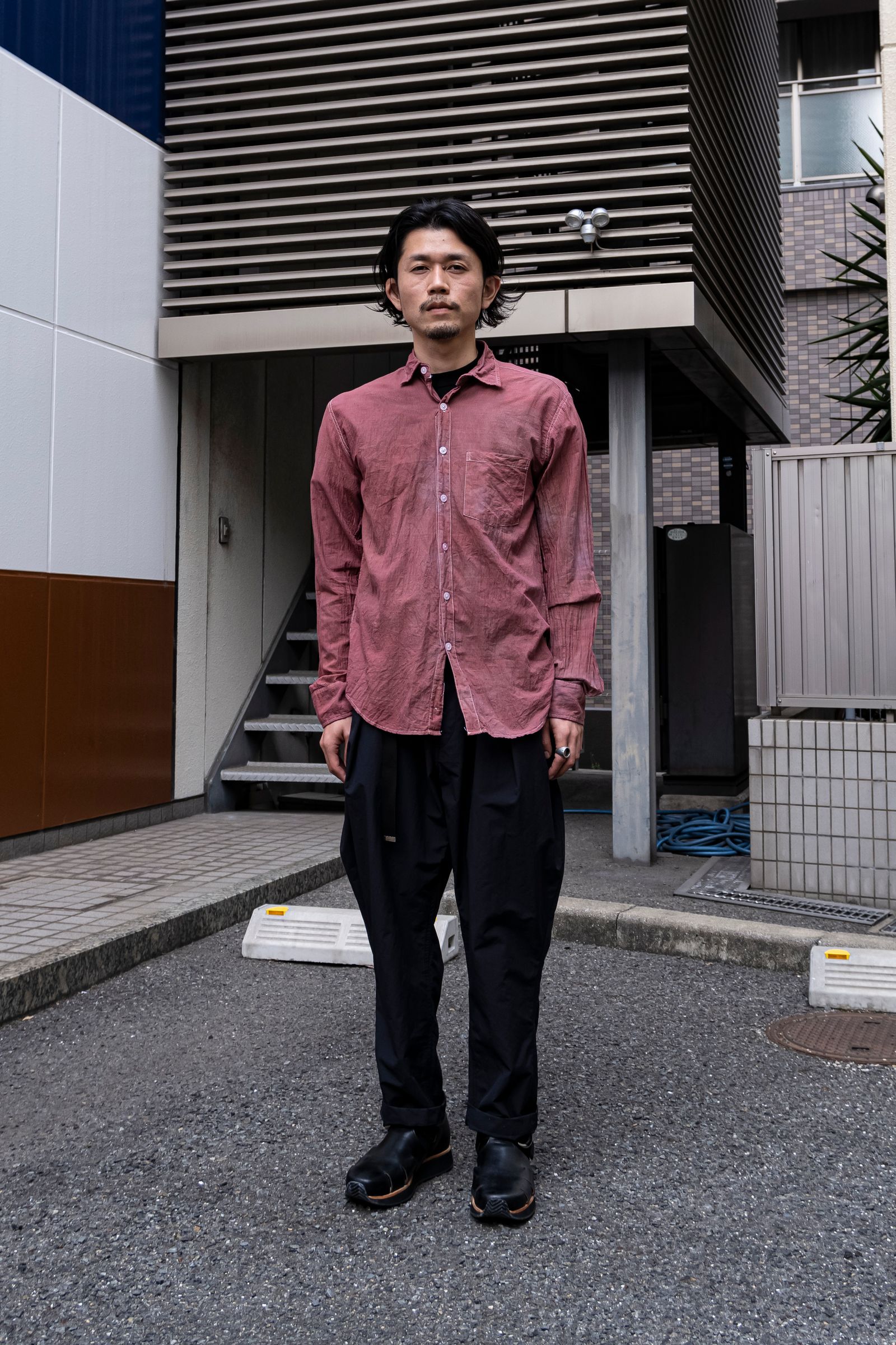Remake "Red" Stripe Shirt