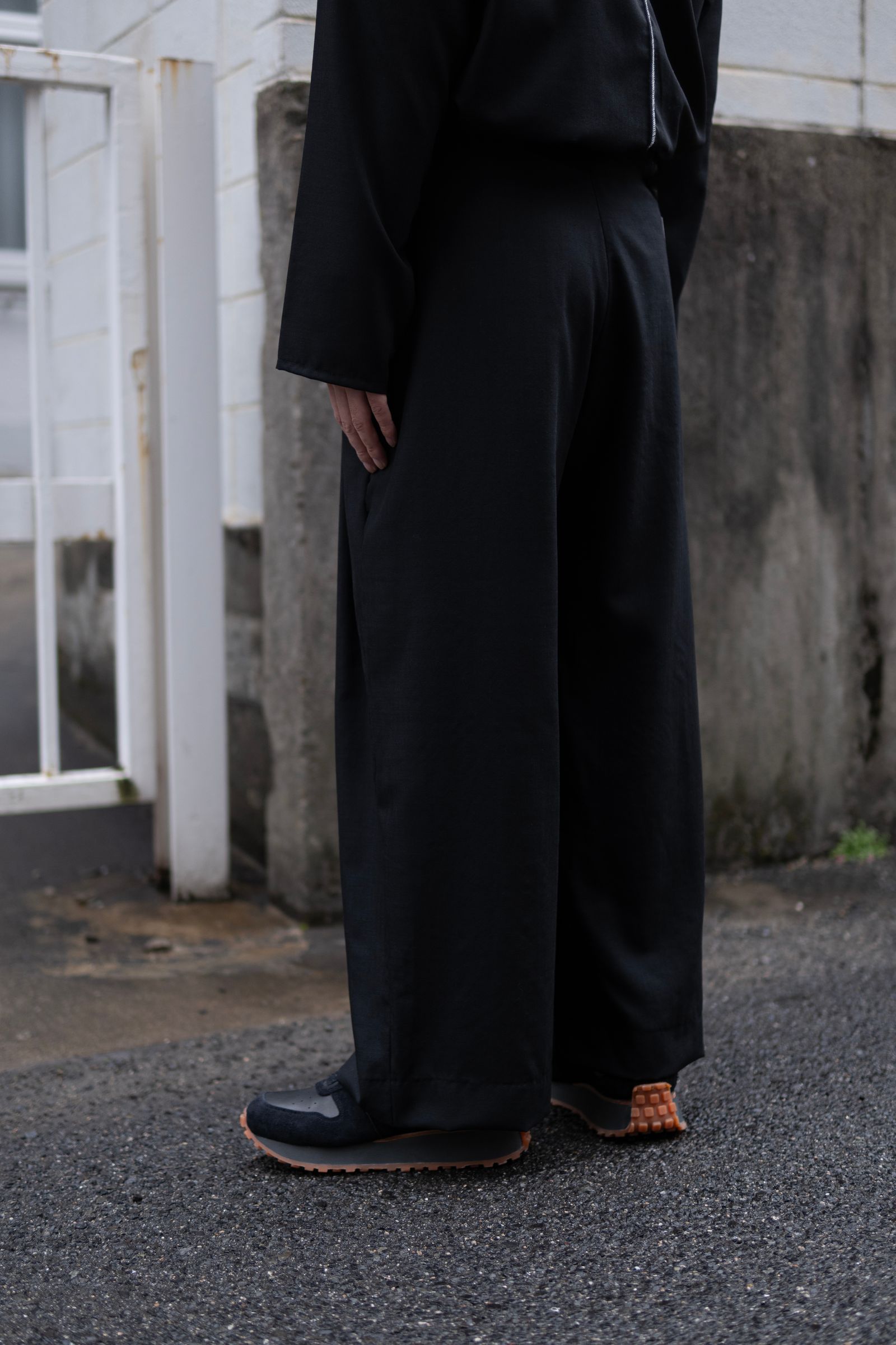 Zip & gore runner / Black