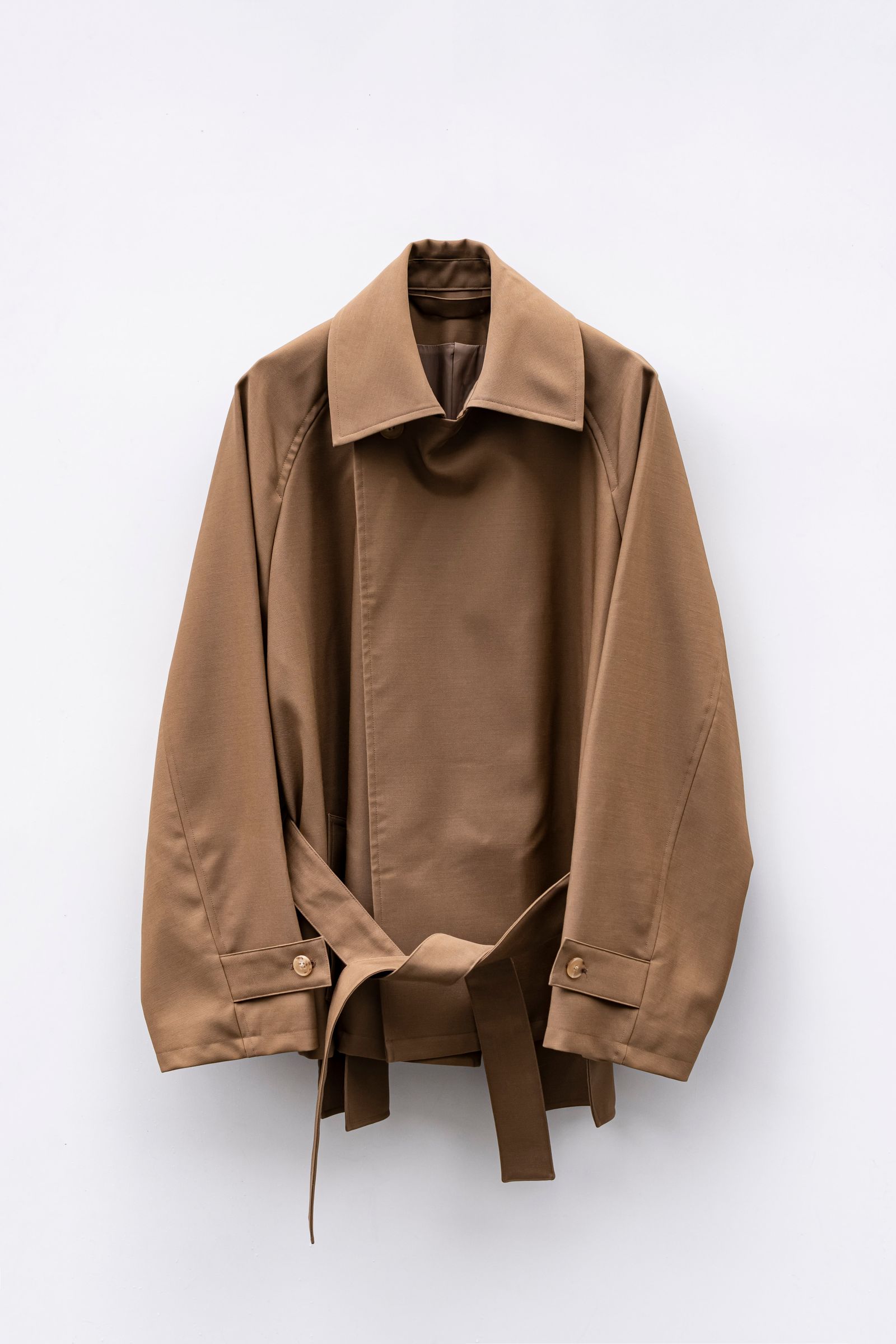 Blanc YM - Short trench coat / Brown | Retikle Online Store