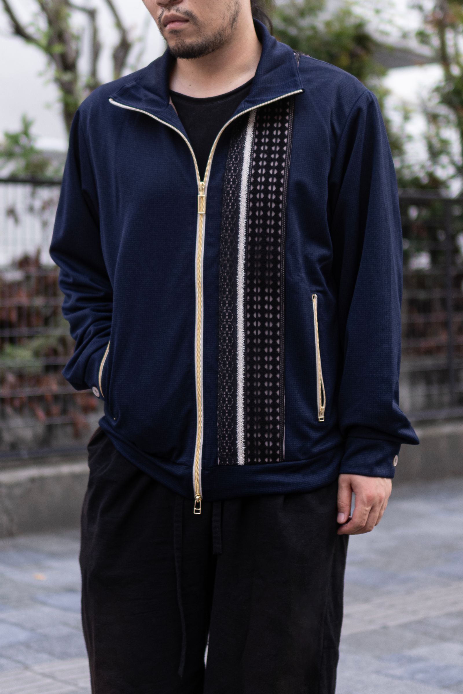 Lace tape track BL / nvy