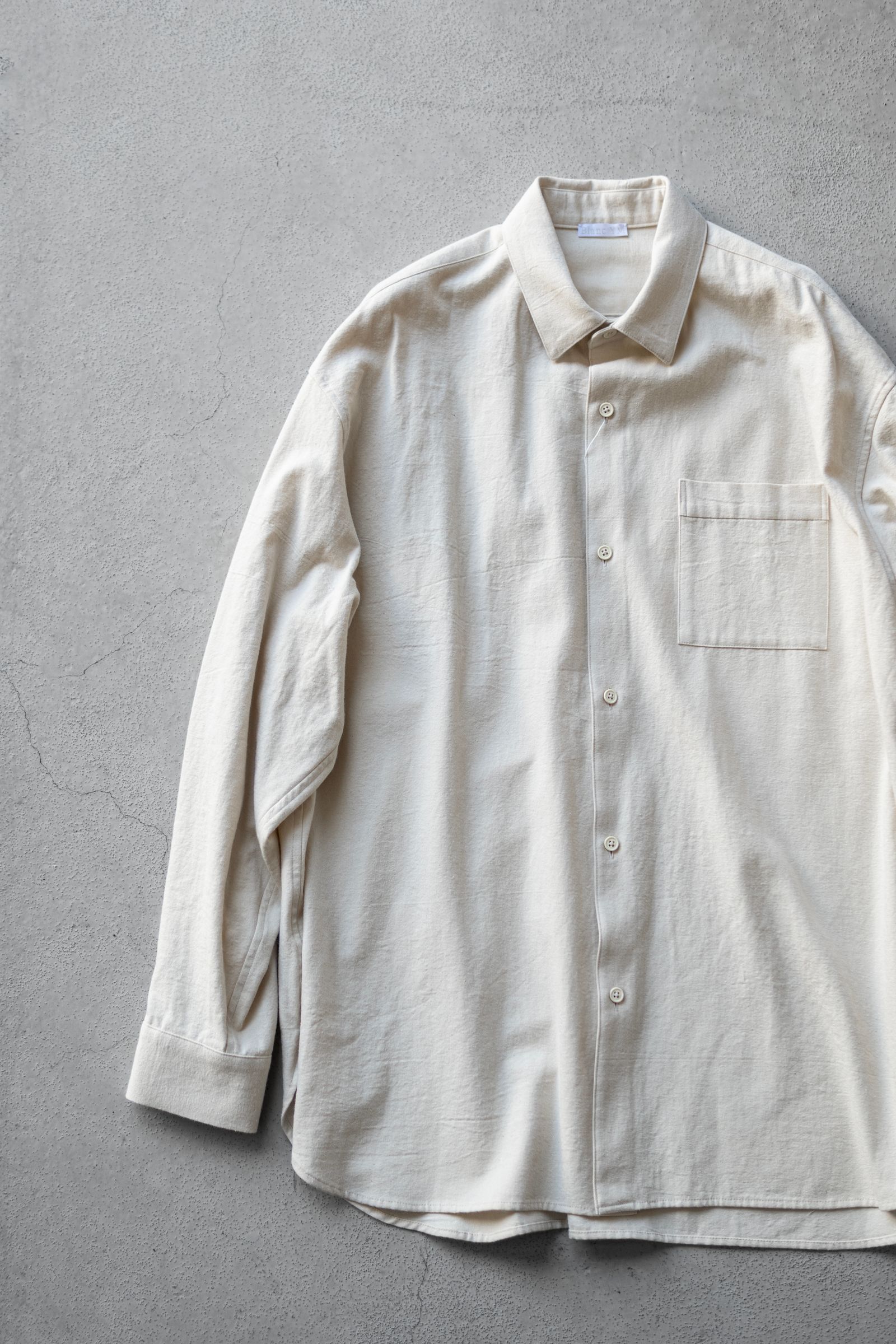 Blanc YM - 【Blanc YM×Retikle】Silk Wide Shirt | Retikle