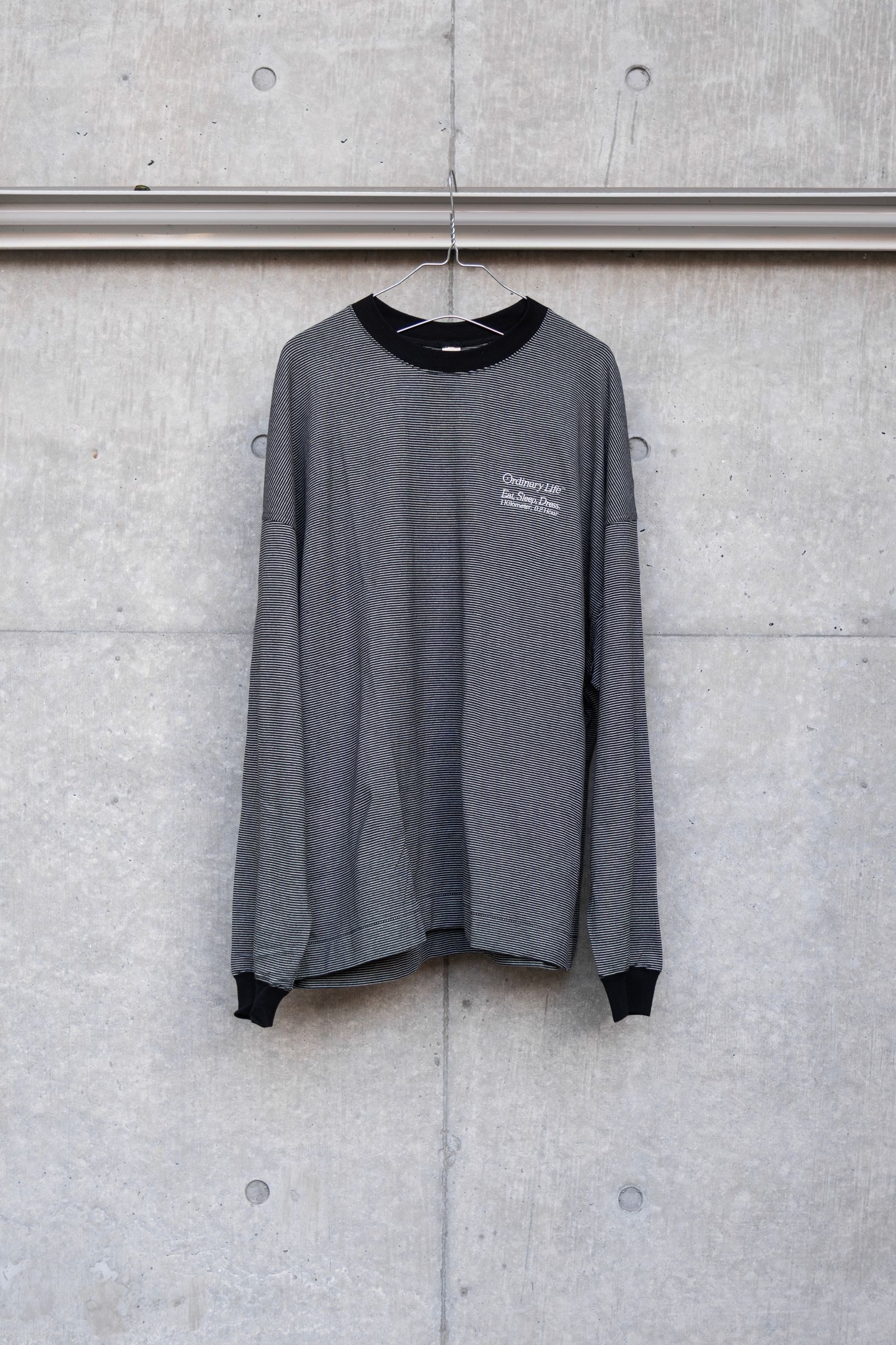 SHINYAKOZUKA - ORDINARY L/S TEE / BLACK | Retikle Online Store