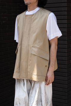 Full-Zip Vest / Beige