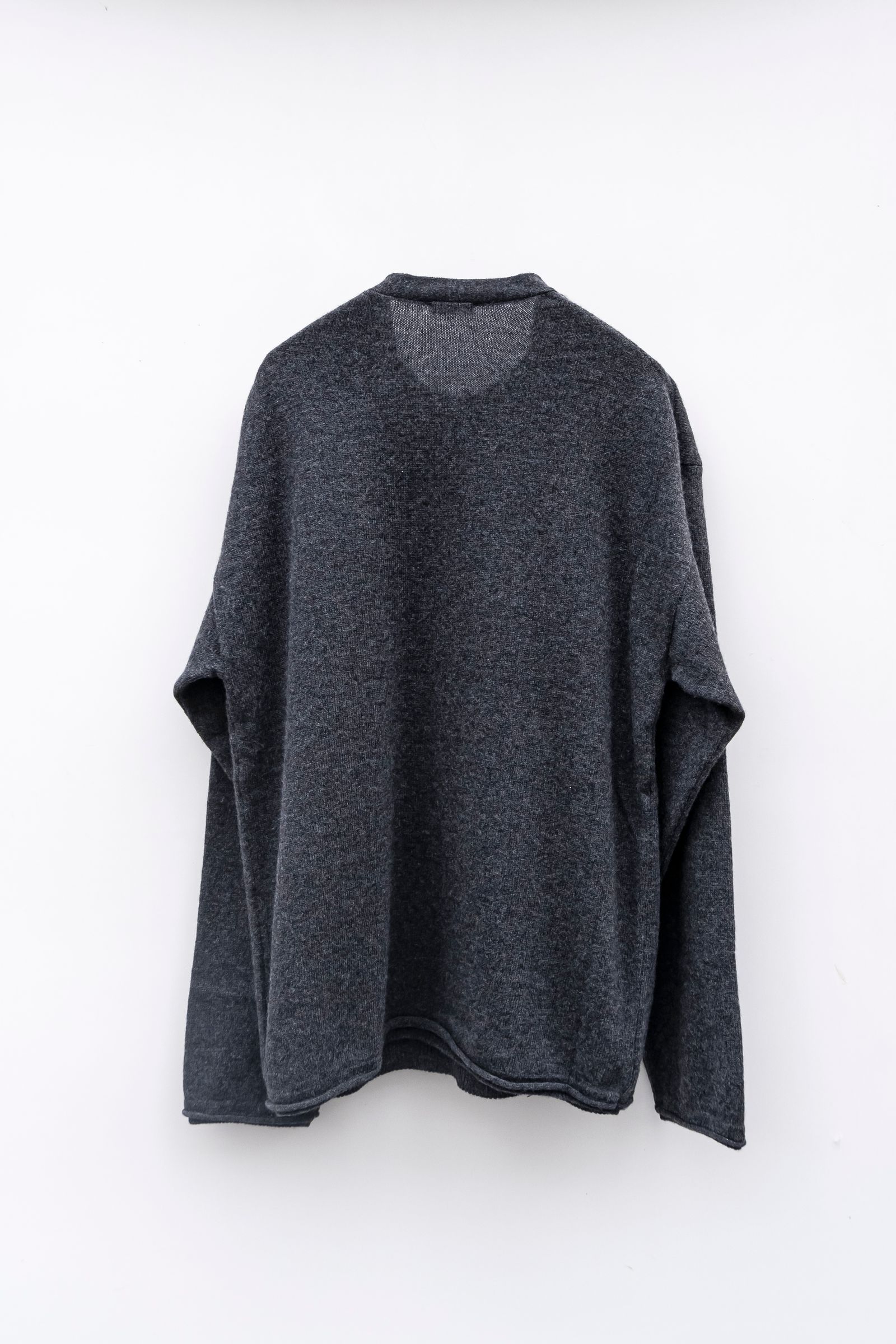 Blanc YM - Cashmere wool ensemble pullover / Gray | Retikle