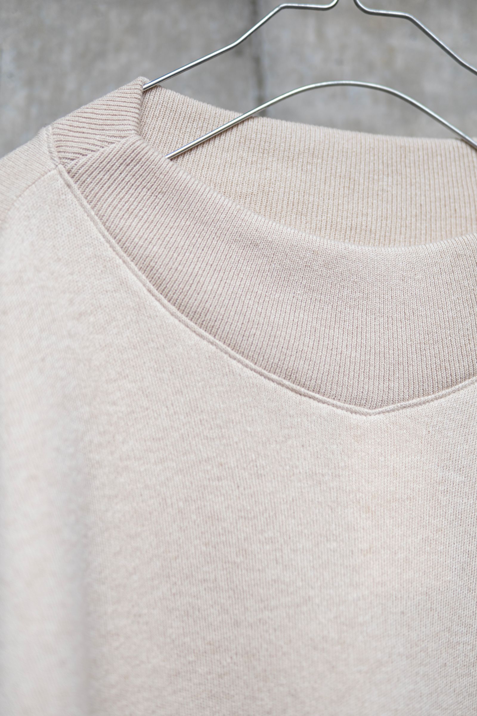 CASHMERE SKIING SWEAT KNITSHIRT / OATMEAL