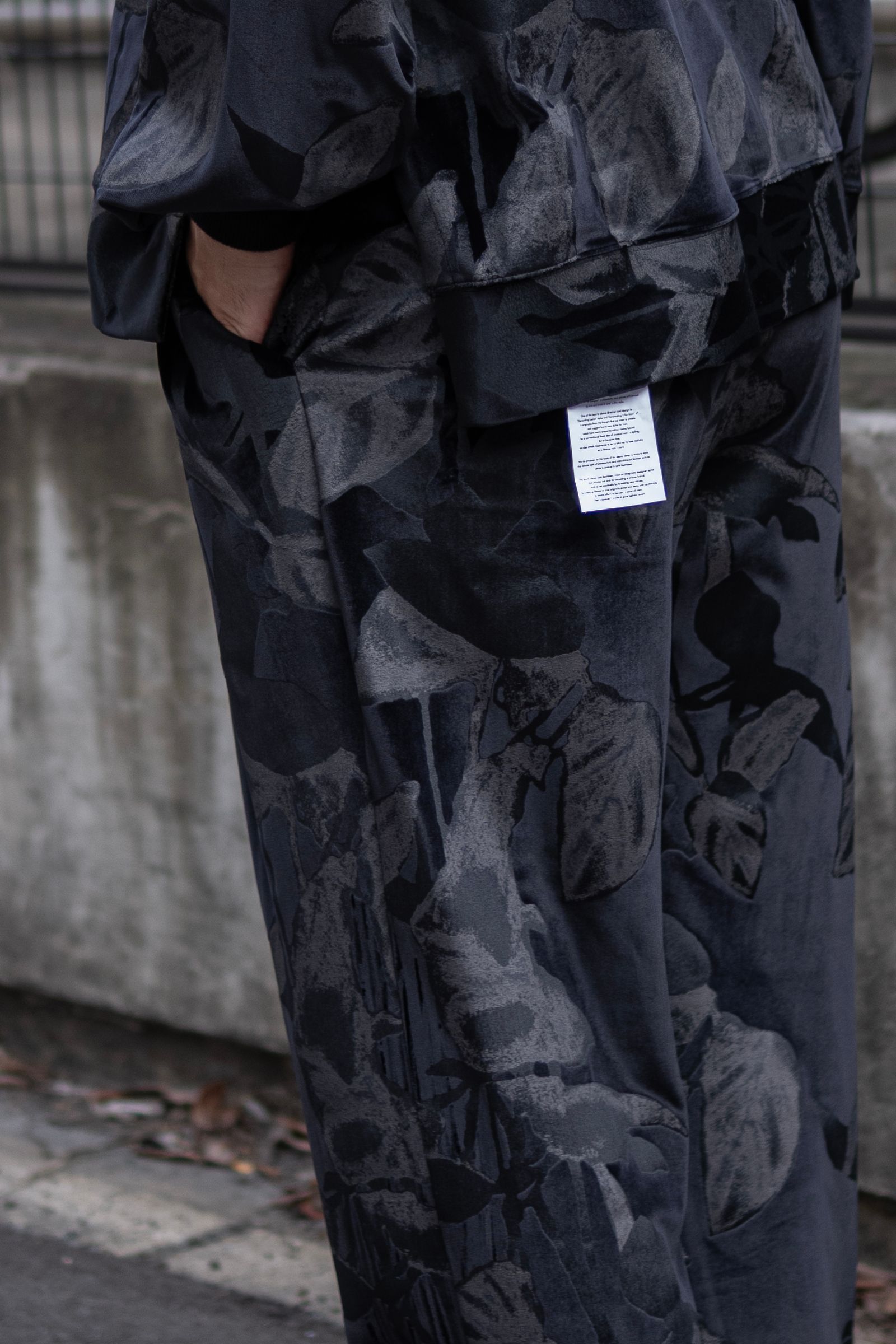 3tuck Easy Pants / BLACK
