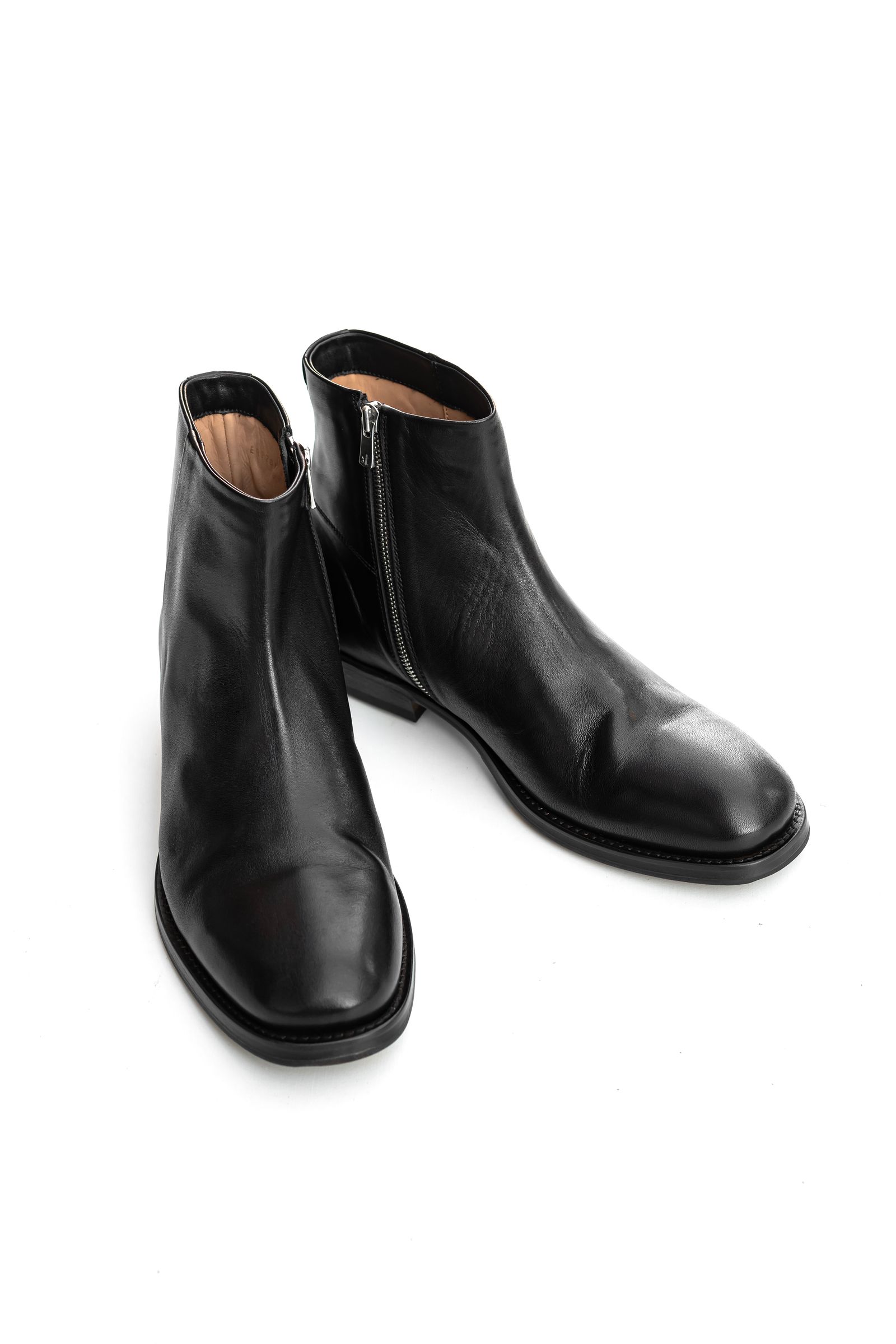 Side zip boots / Black