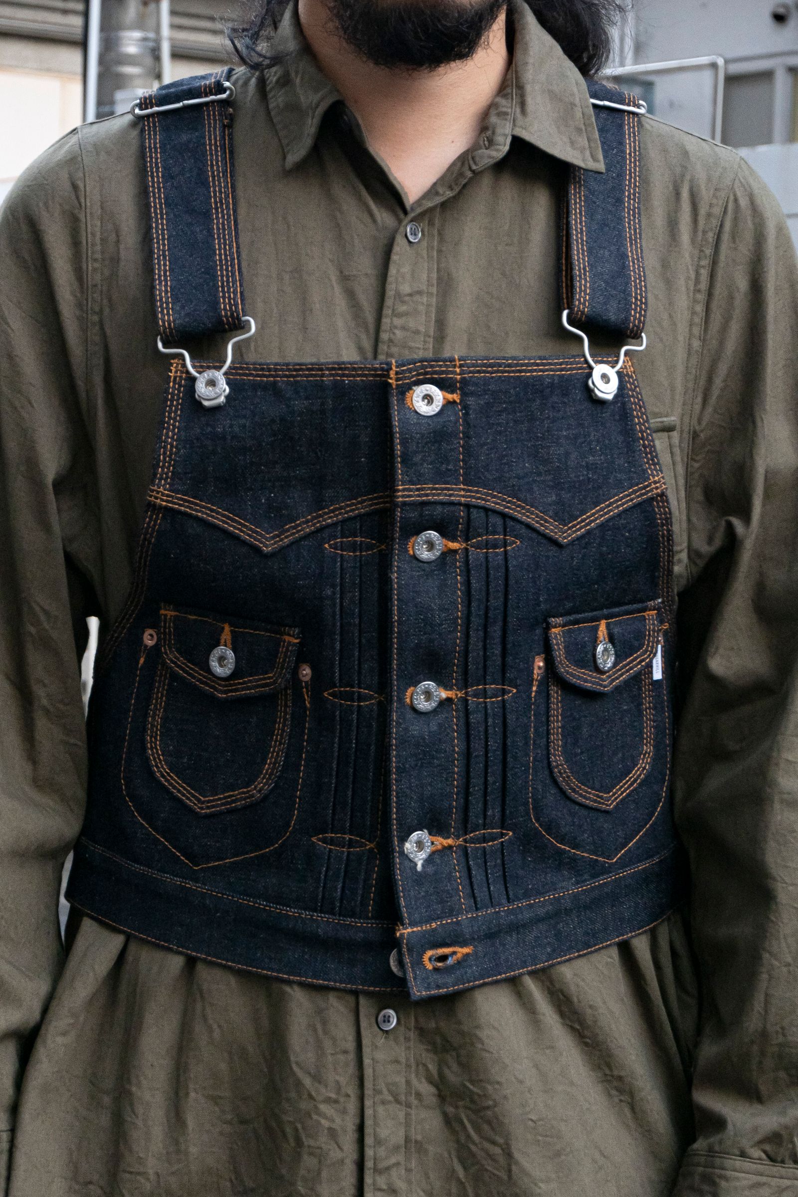 SUGARHILL - DENIM VEST / RIGID INDIGO | Retikle Online Store