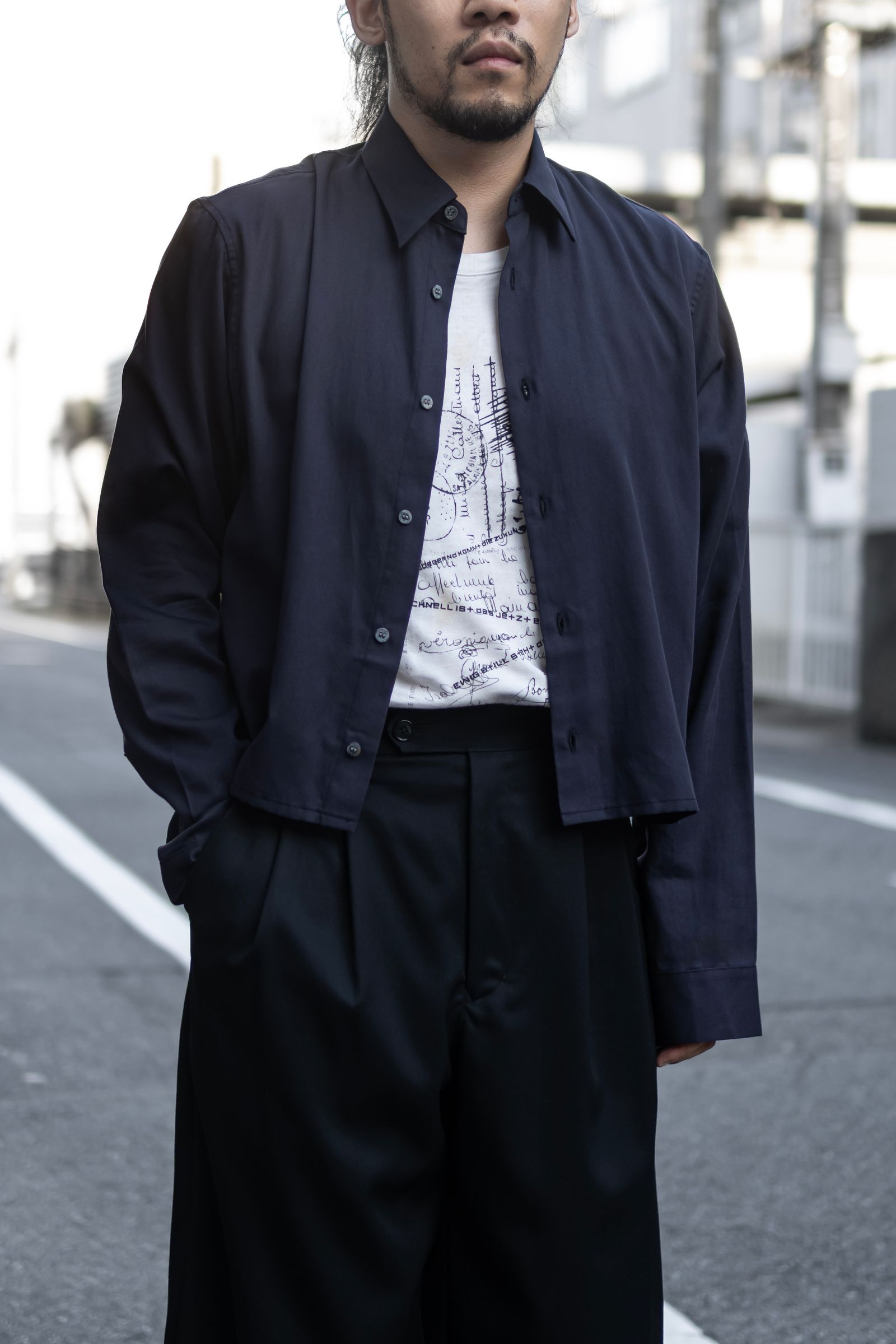 SHORT TORSO SHIRT / DAWN BLACK