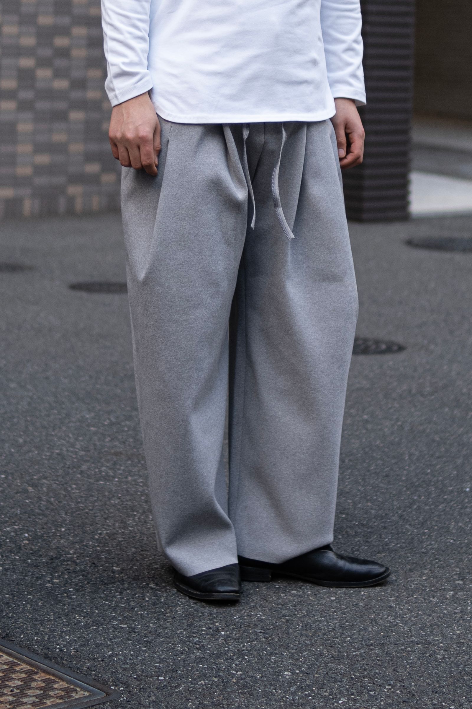 SHINYAKOZUKA - KNITTED BAGGY / HEATHER | Retikle Online Store