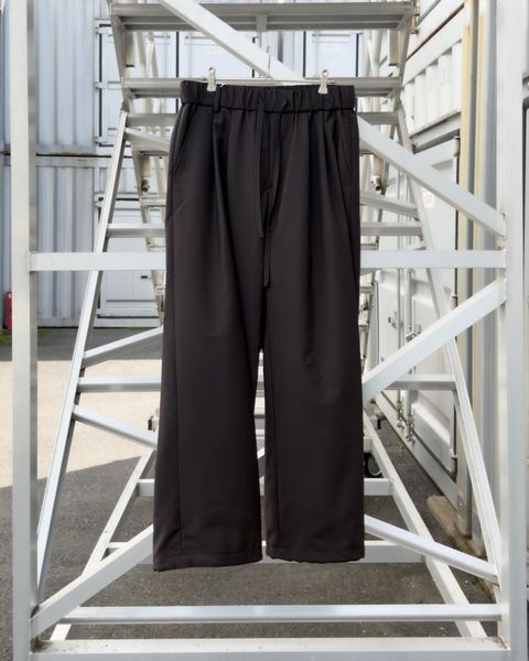 Wool Mohair Browsing Pants / Dark Brown