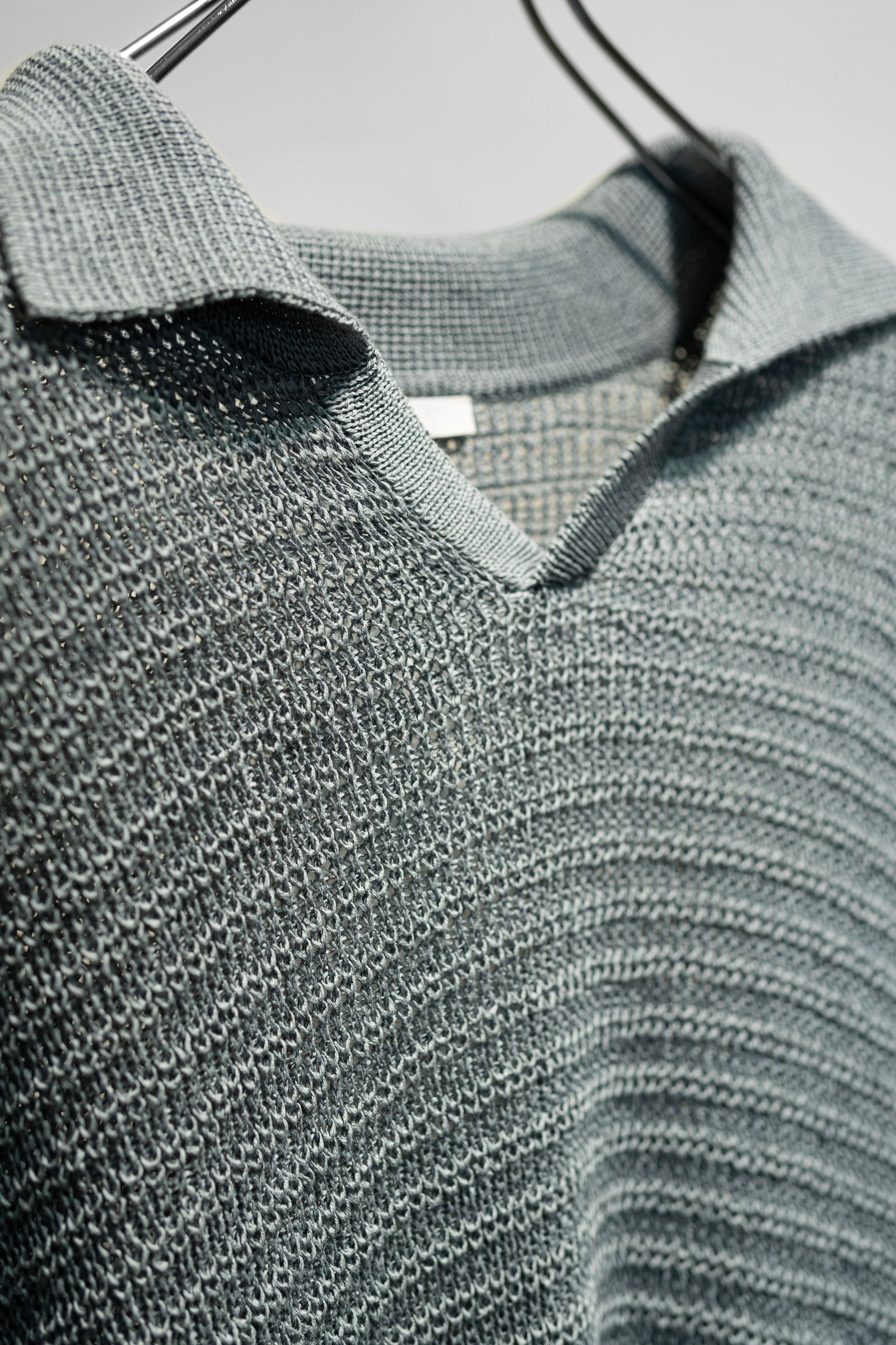 BLANC YM Skipper Knit Shirt / Slate Gray-