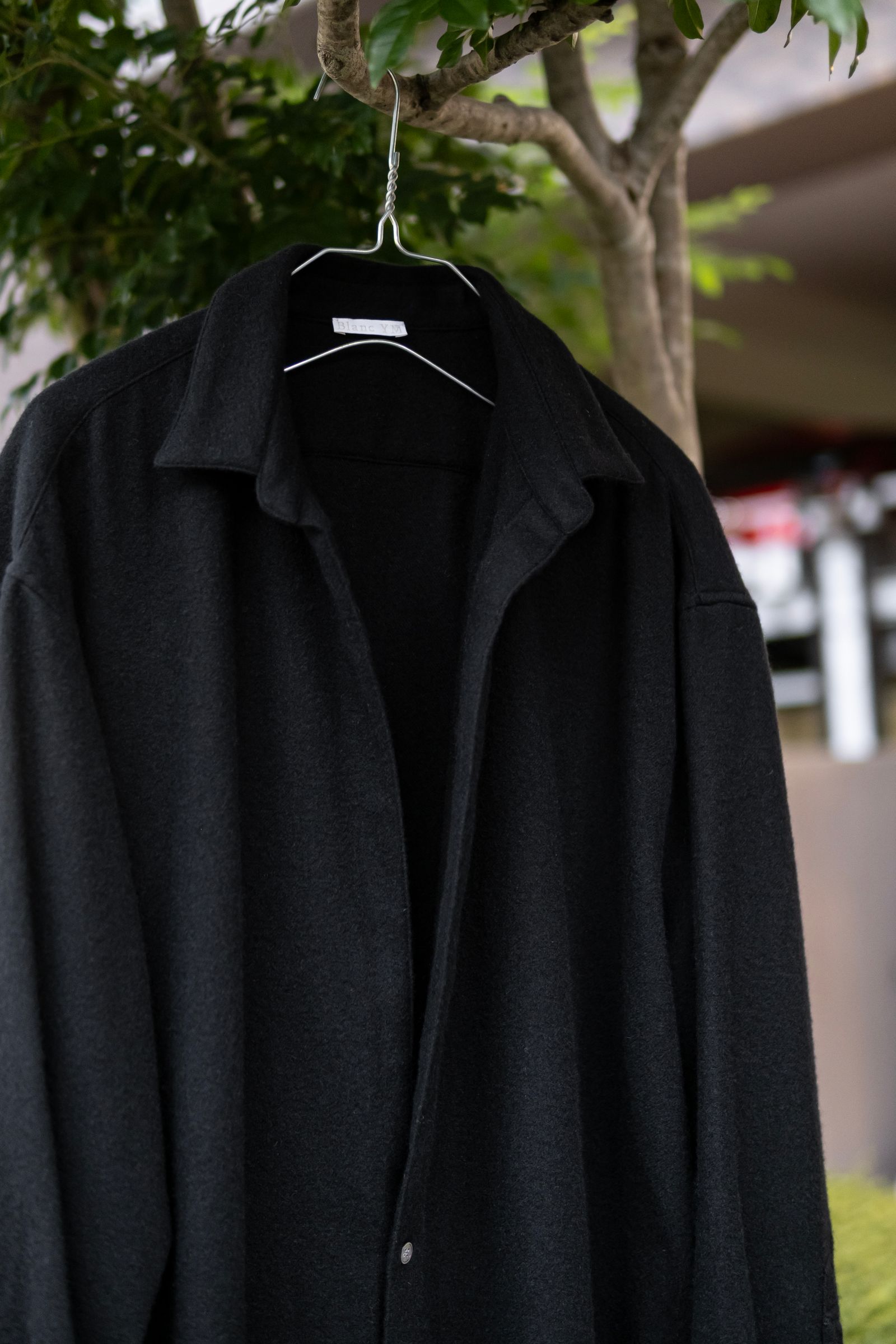 CASHMERE SHIRT JACKET / BLACK
