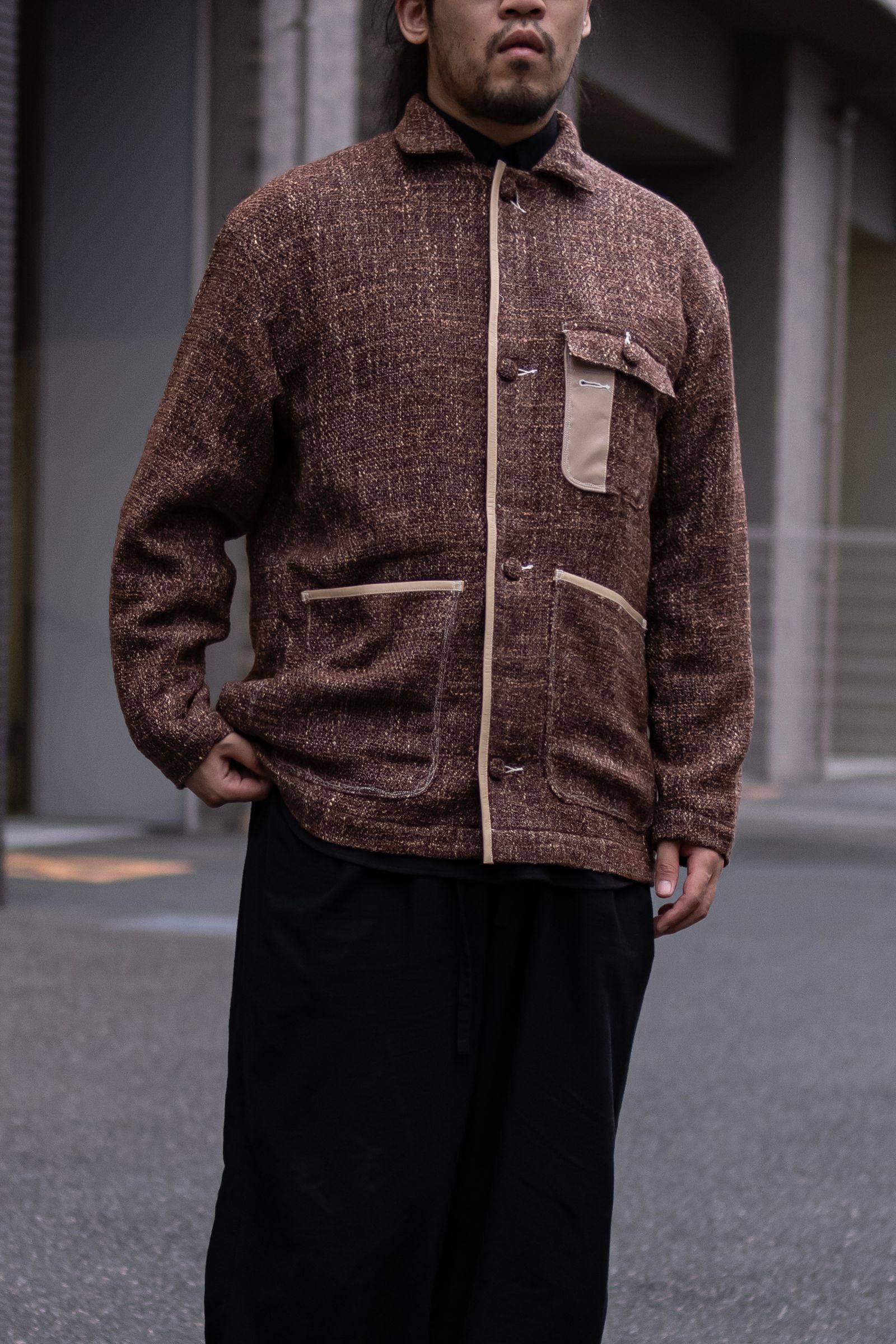 TRISPIN TWEED SOUTHERN JACKET / BROWN