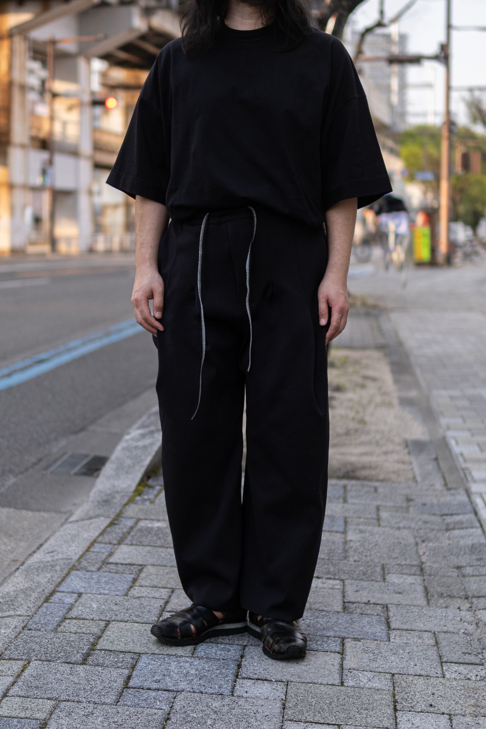 KNITTED BAGGY / COLOURLESS BLACK