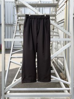 Wool Mohair Browsing Pants / Dark Brown
