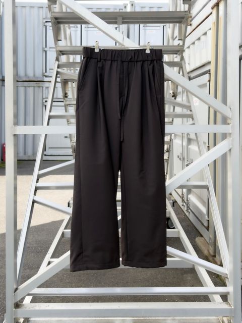 Wool Mohair Browsing Pants / Dark Brown