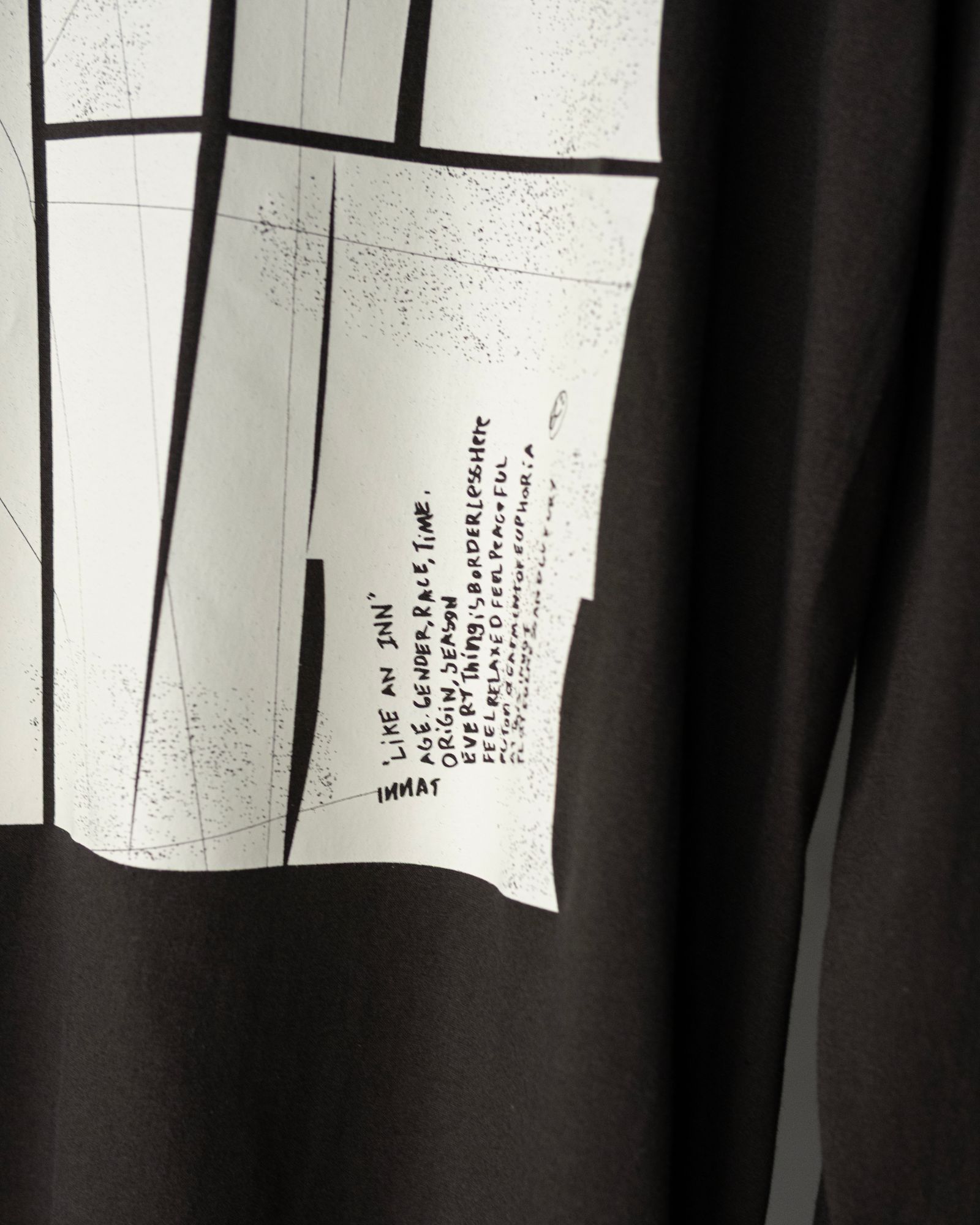 BLOCK LOGO LS TEE / Black