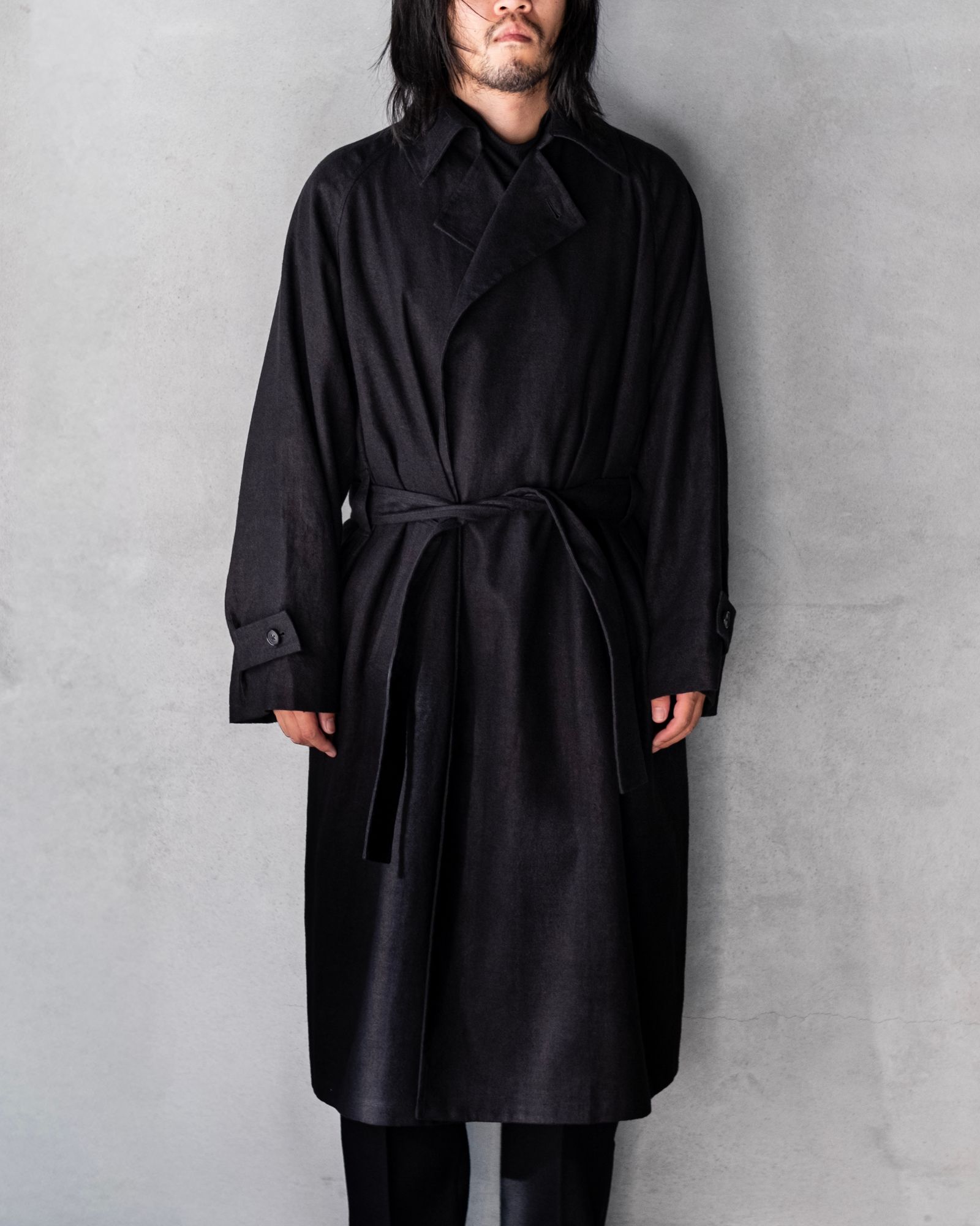 Hemp Oversize Coat / Black