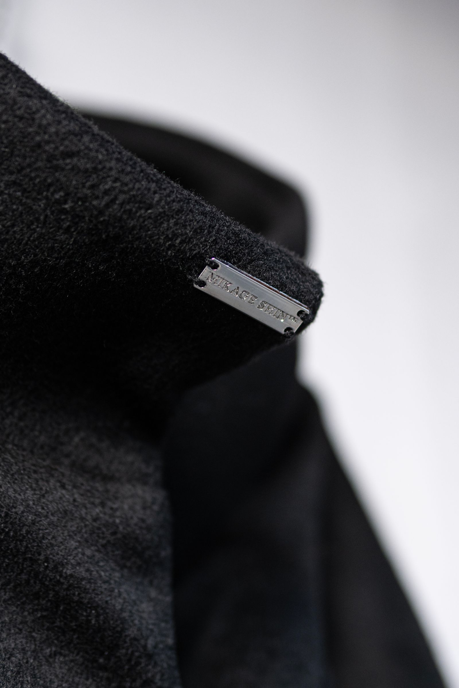 Bias Cut Short Duffle Coat / Black