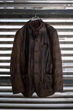 Remake shading leather jacket
