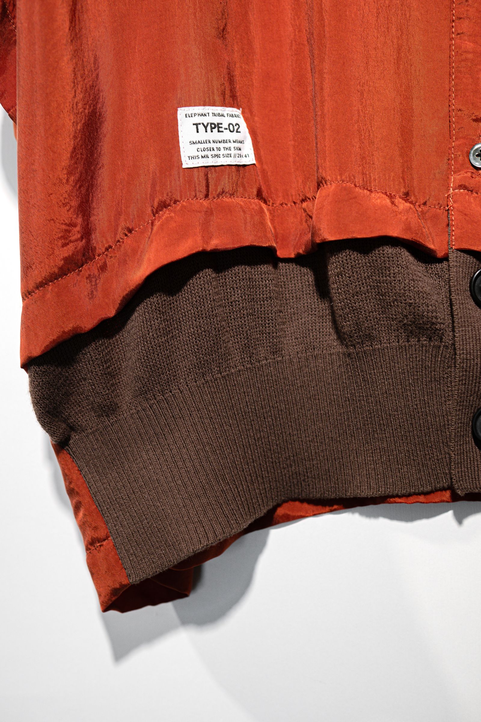 Knit Docking OC Shirt / SUNSET ORANGE