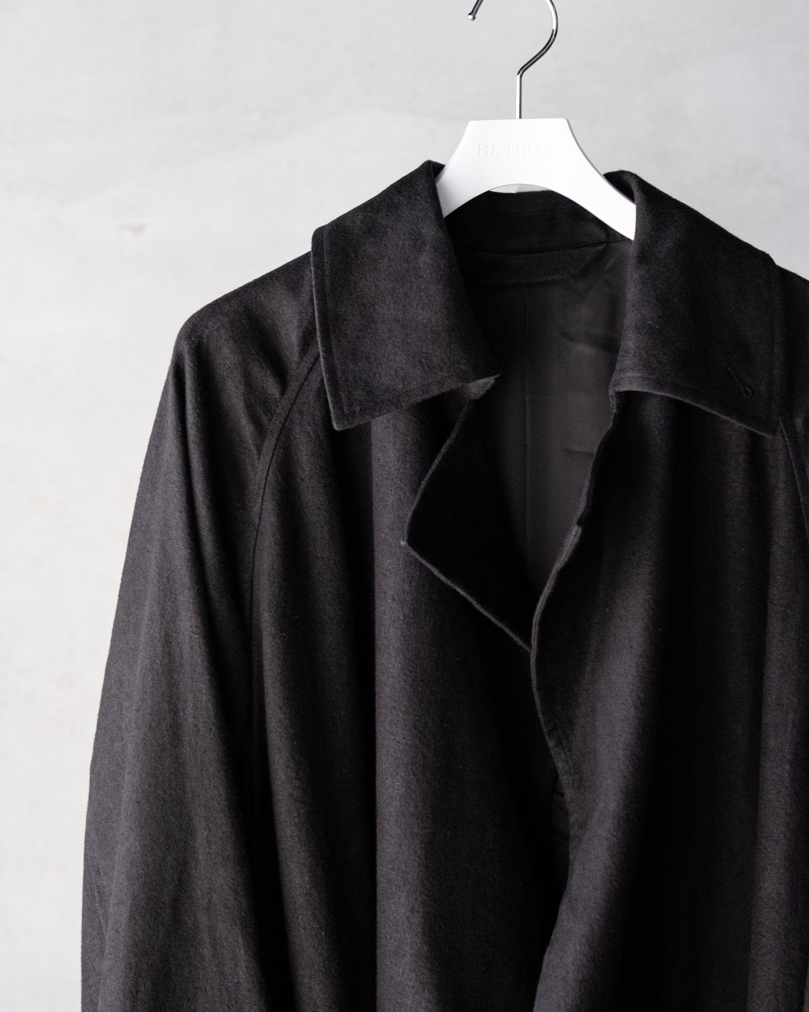 Hemp Oversize Coat / Black