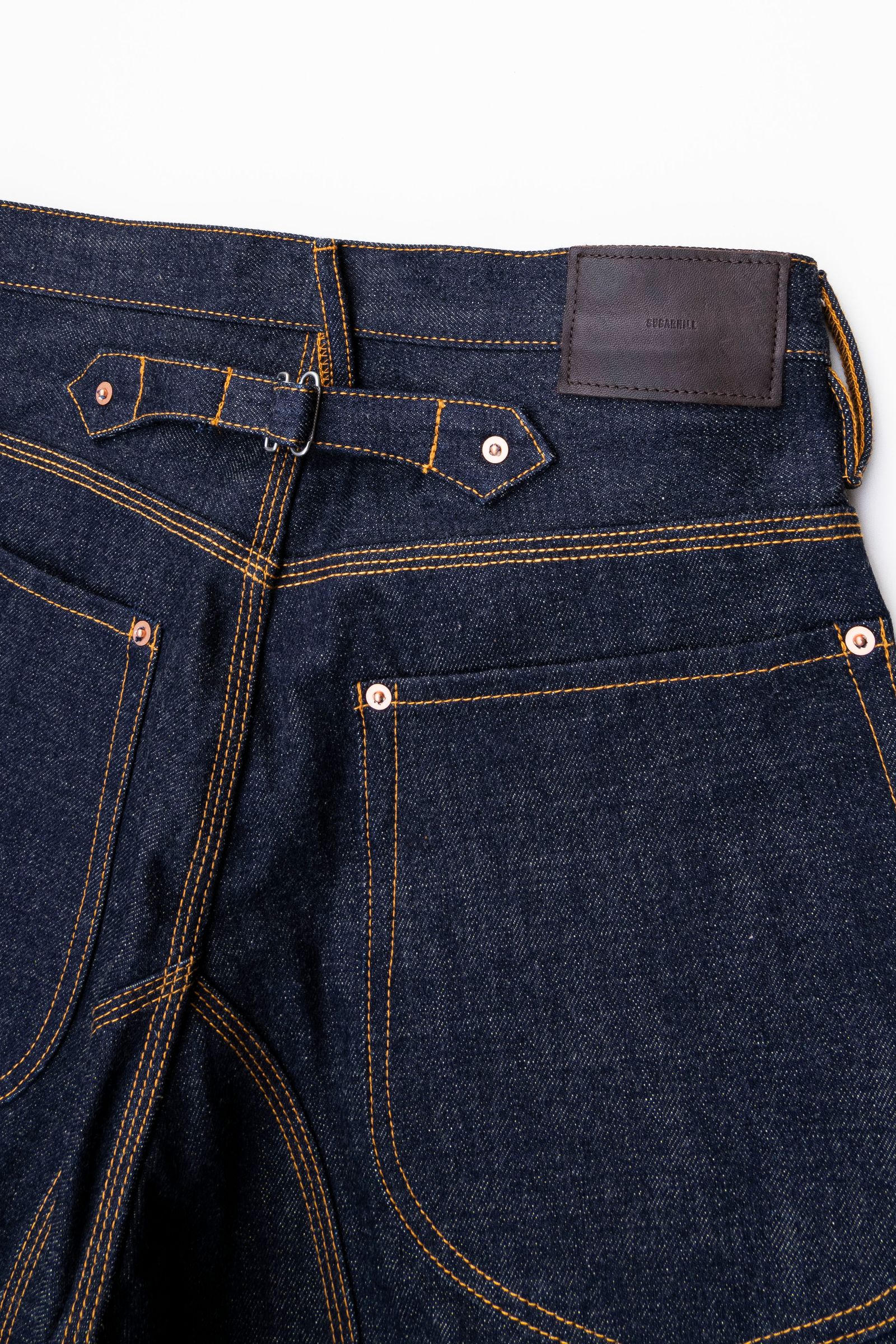 SUGARHILL - CLASSIC DOUBLE KNEE DENIM PANTS / RIGID INDIGO