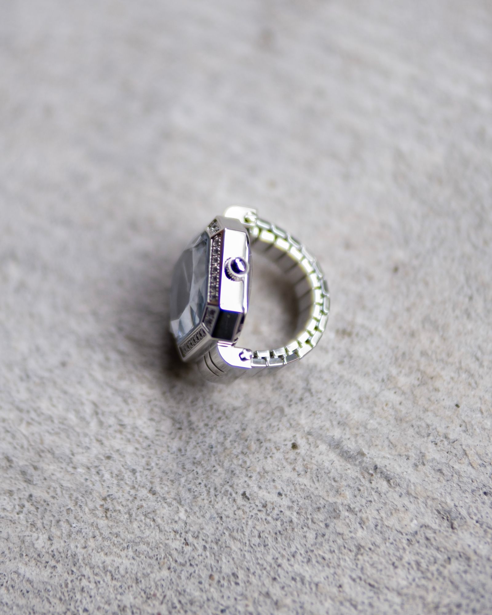 Facet Ring Watch / Silver