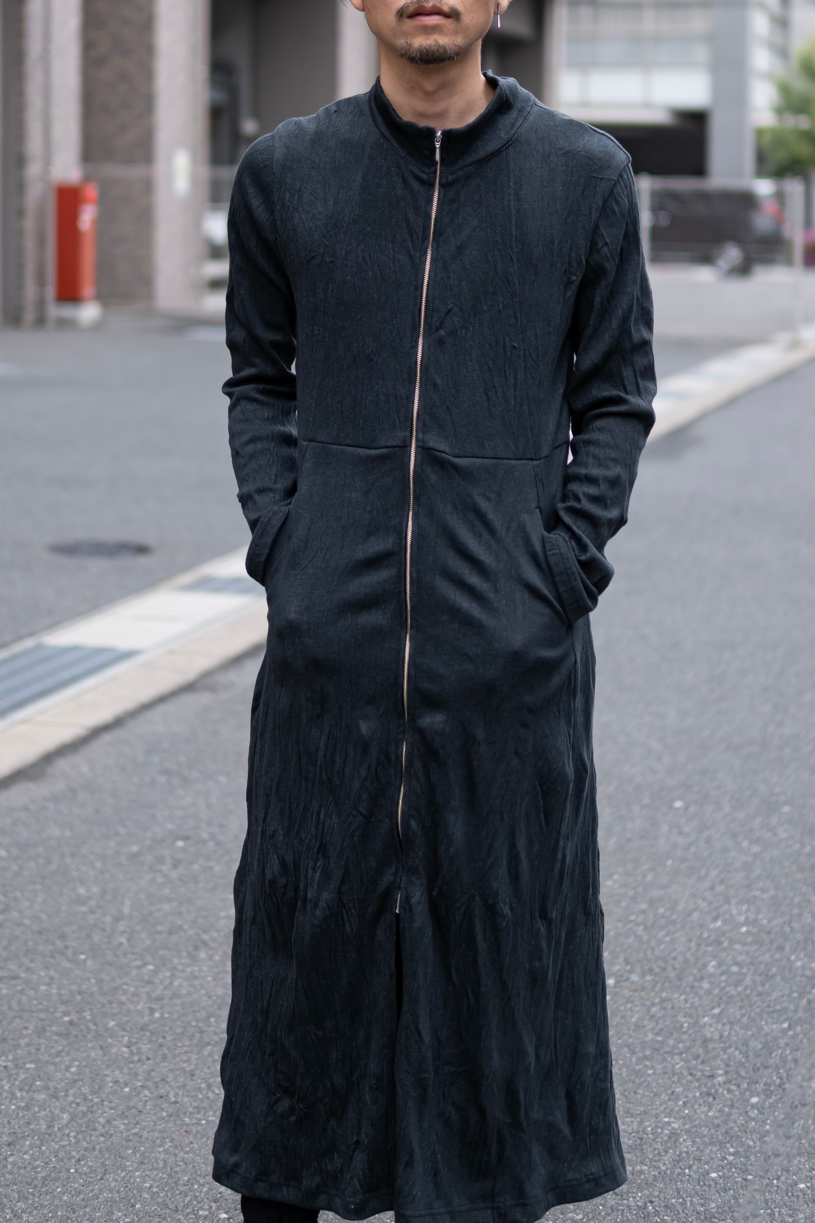 Ryoyu zipup onepiece / Black