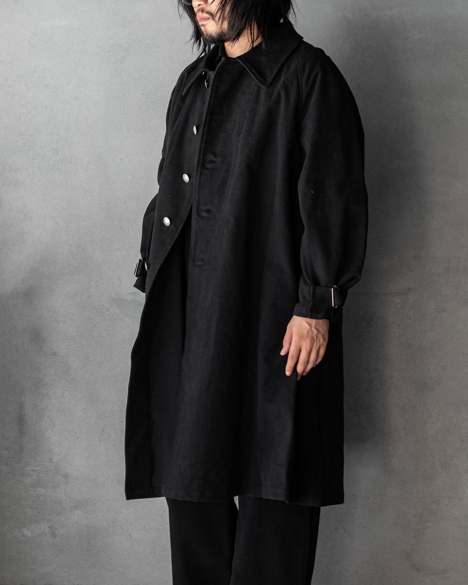 MOTOR CYCLE COAT / Black