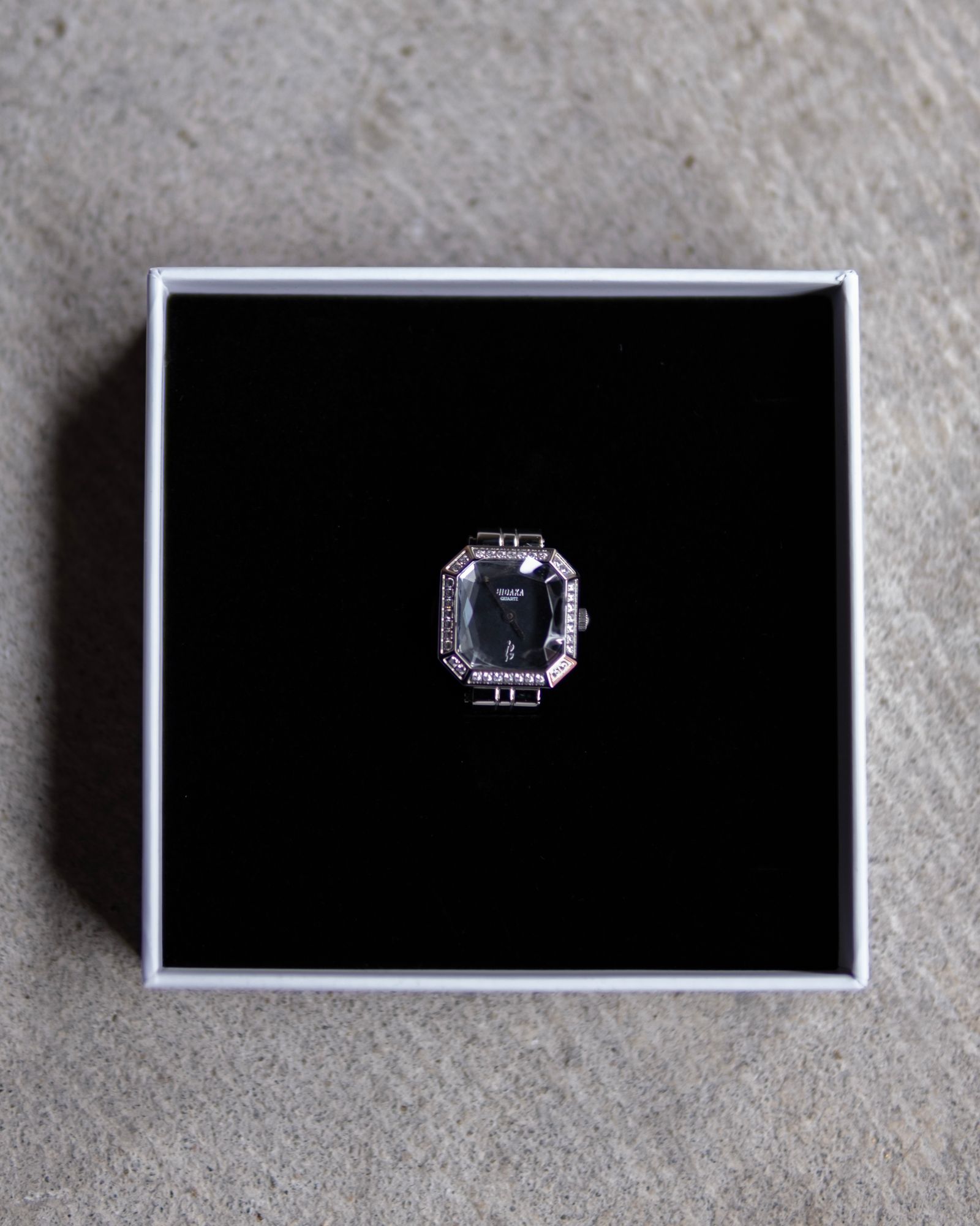 Facet Ring Watch / Silver