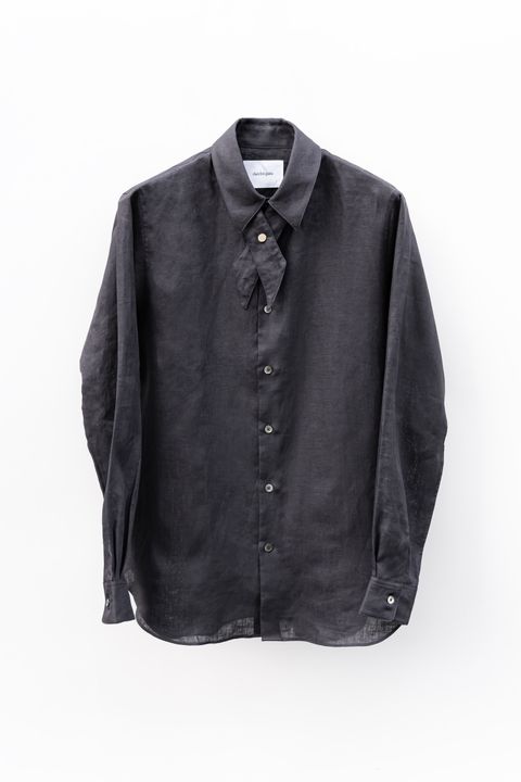 cross tie shirt / black