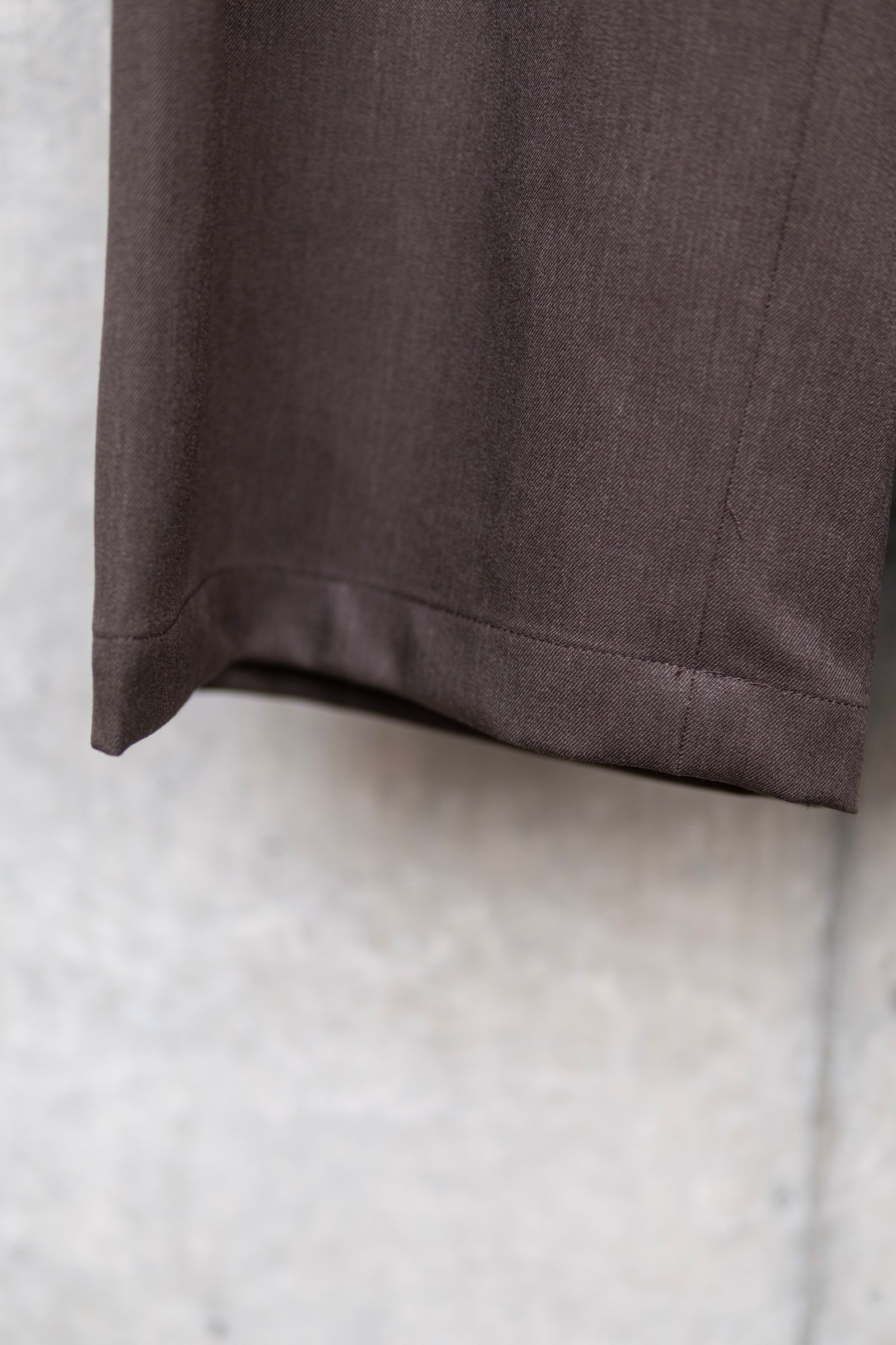 2TUCK WIDE EASY PANTS / BROWN