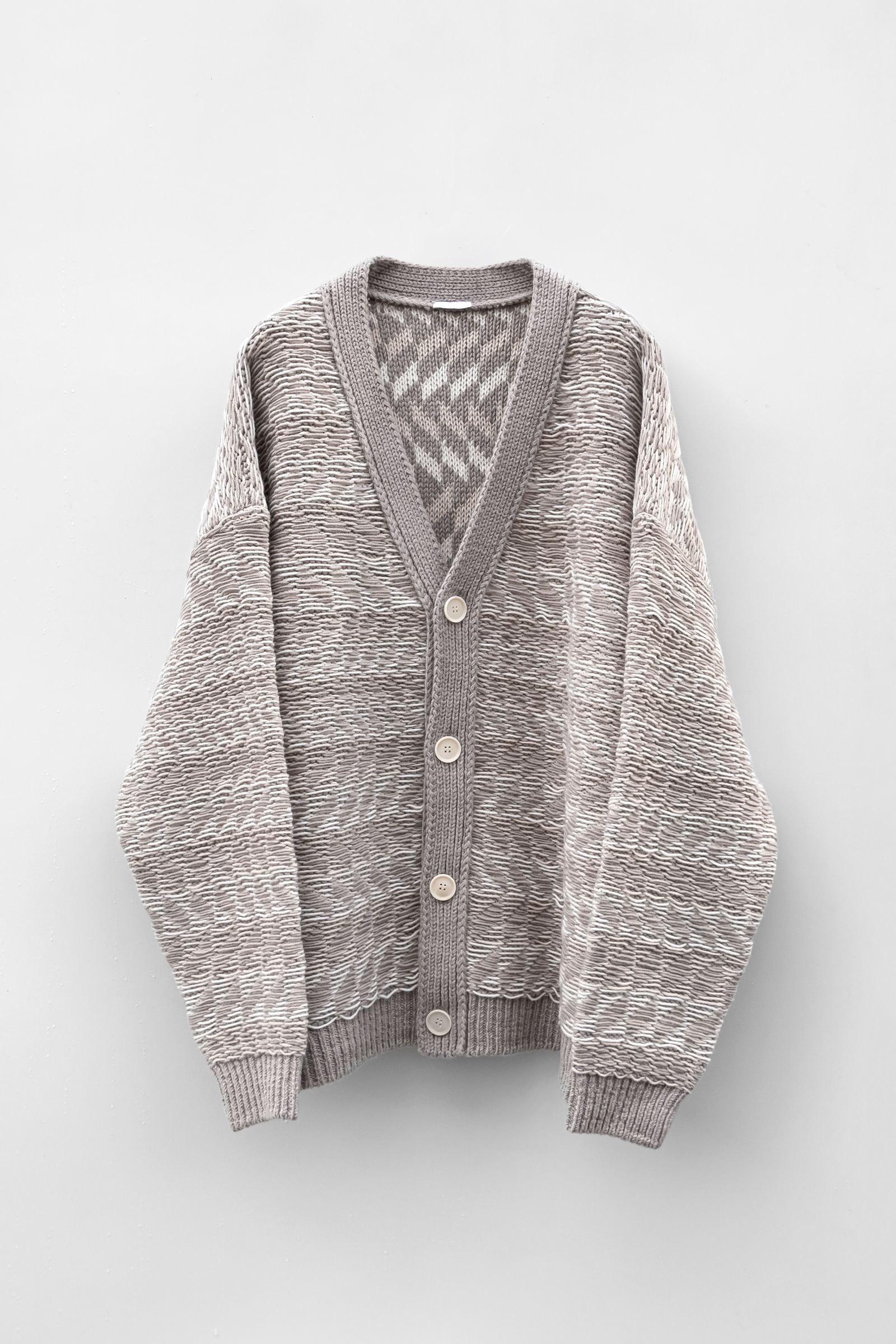 Blanc YM - Inside out knit JKT / Beige | Retikle Online Store