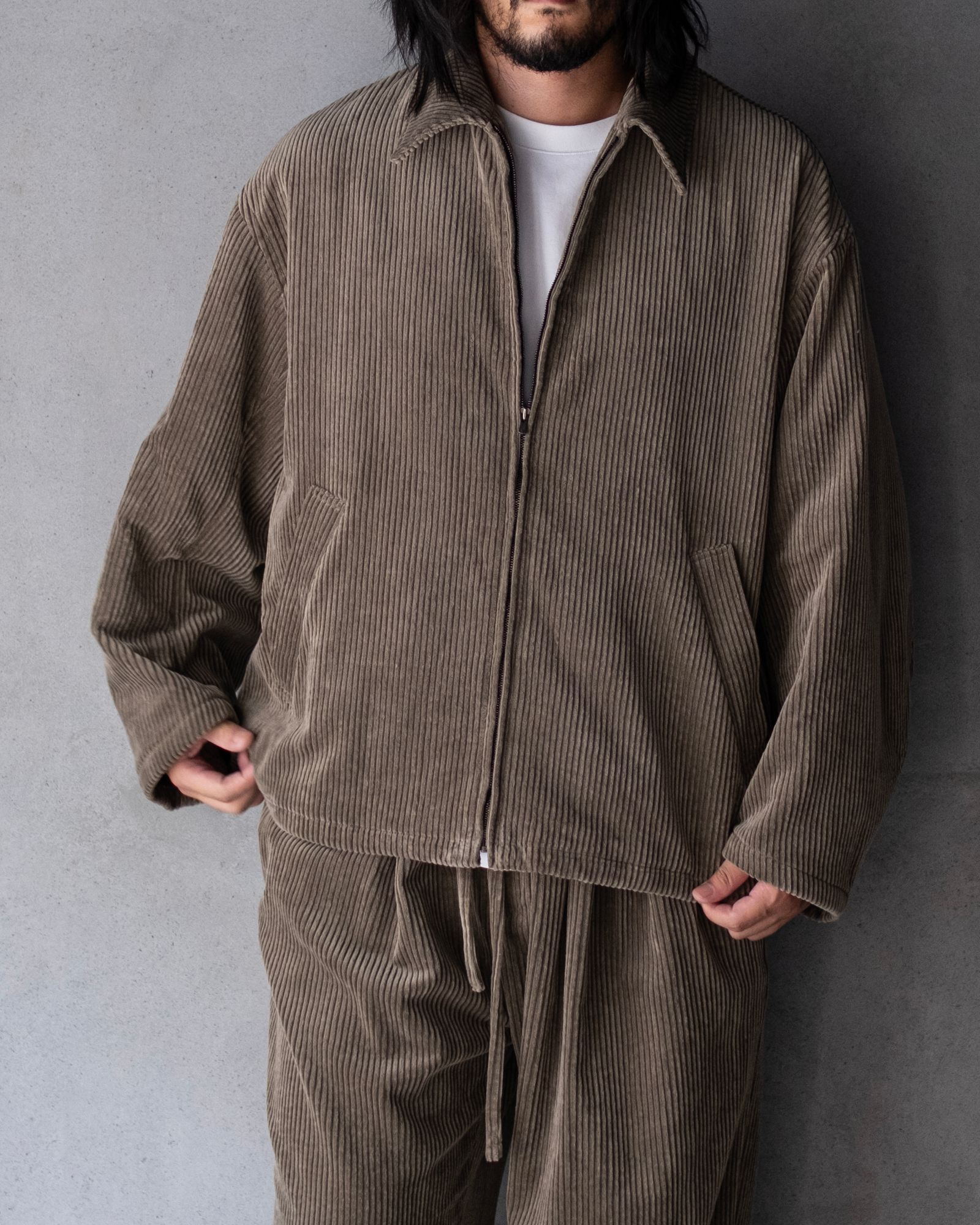 Corduroy Padded JKT / Beige