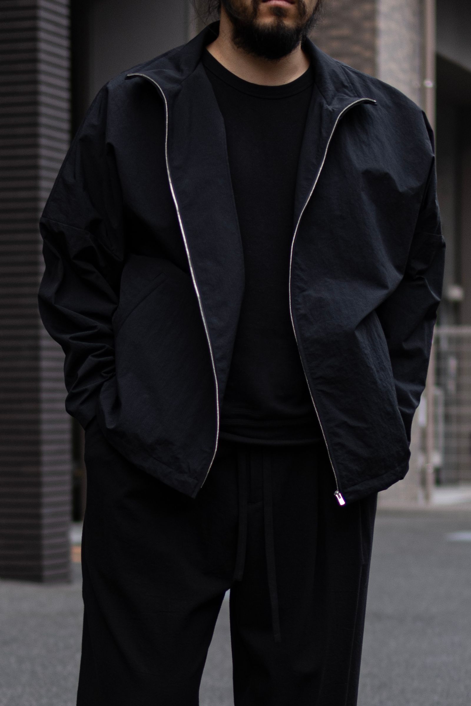 Ripstop Nylon Track JKT / Black