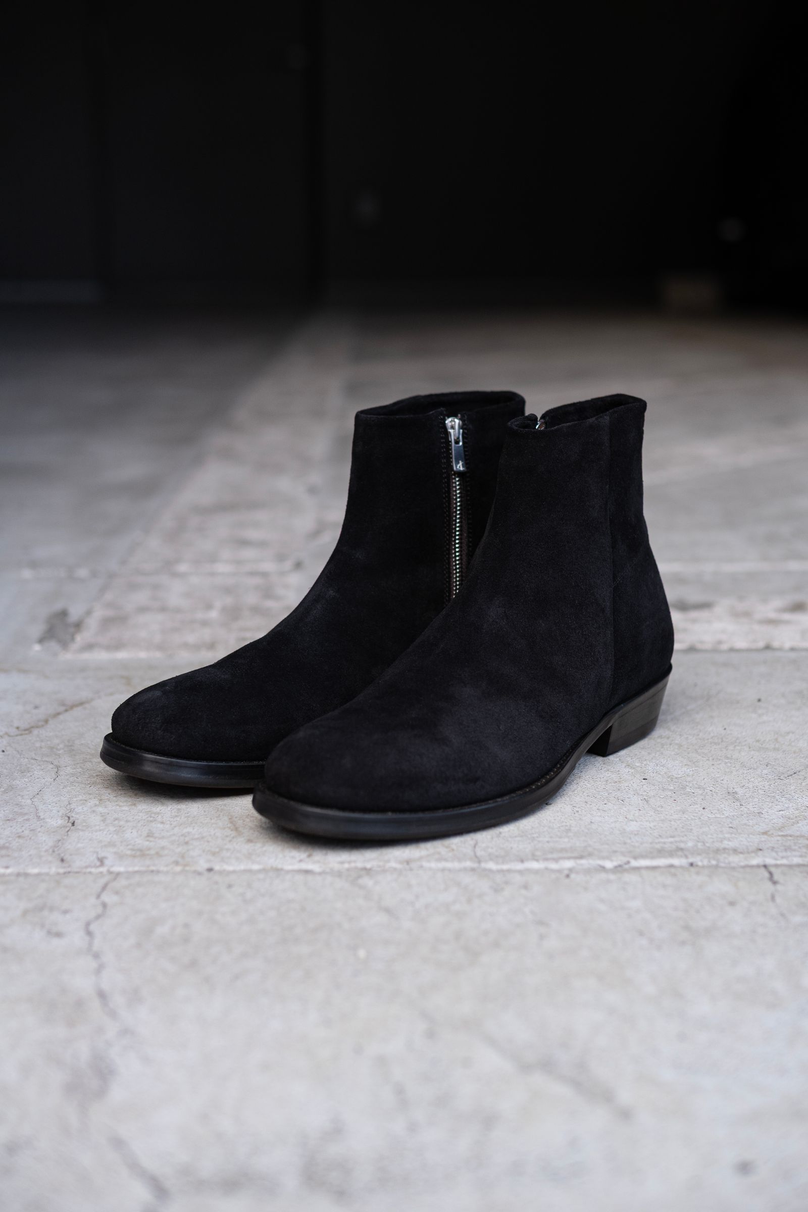 Side zip boots / Black