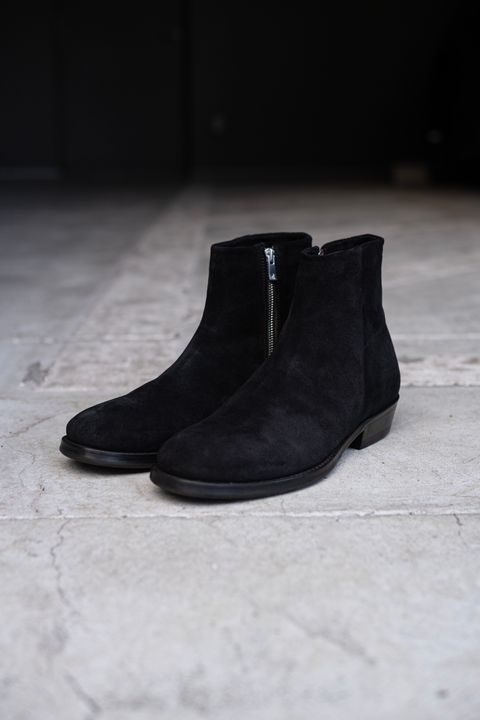 Side zip boots / Black